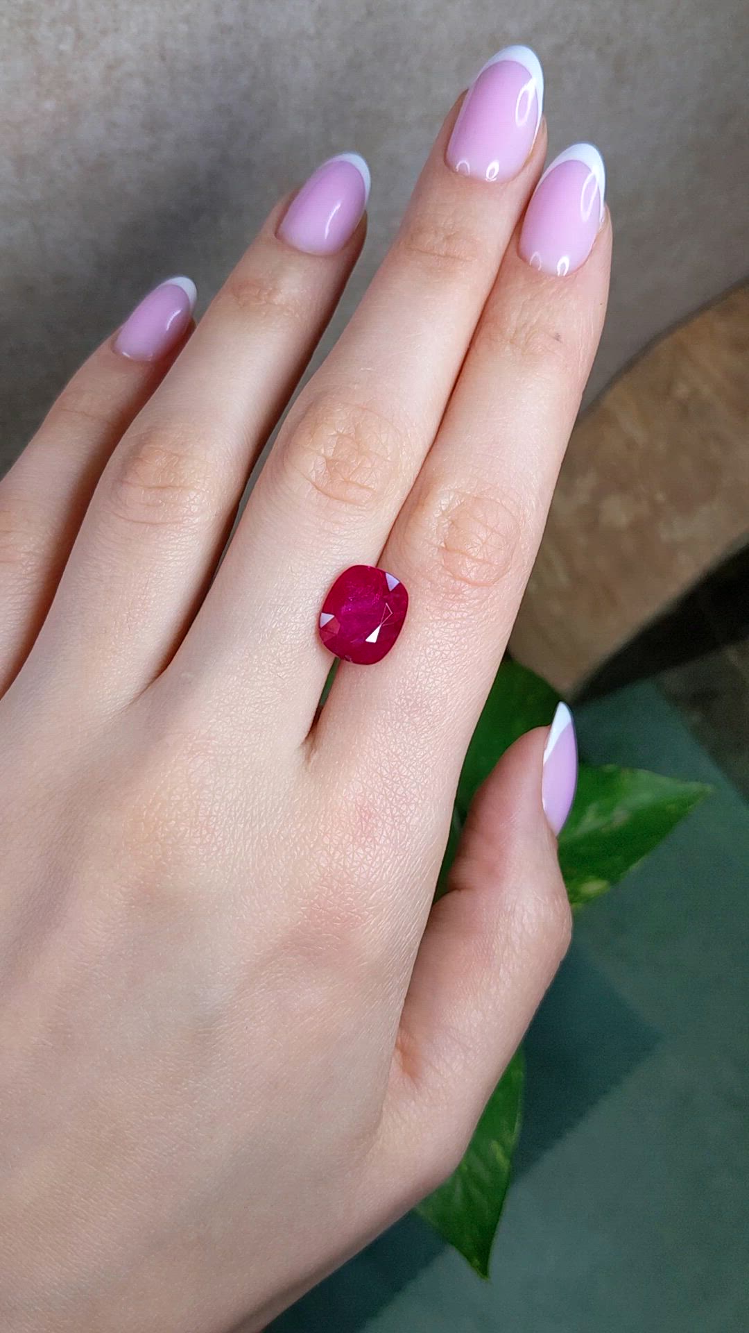 5.89 Ct. Ruby from Mozambique Size Video