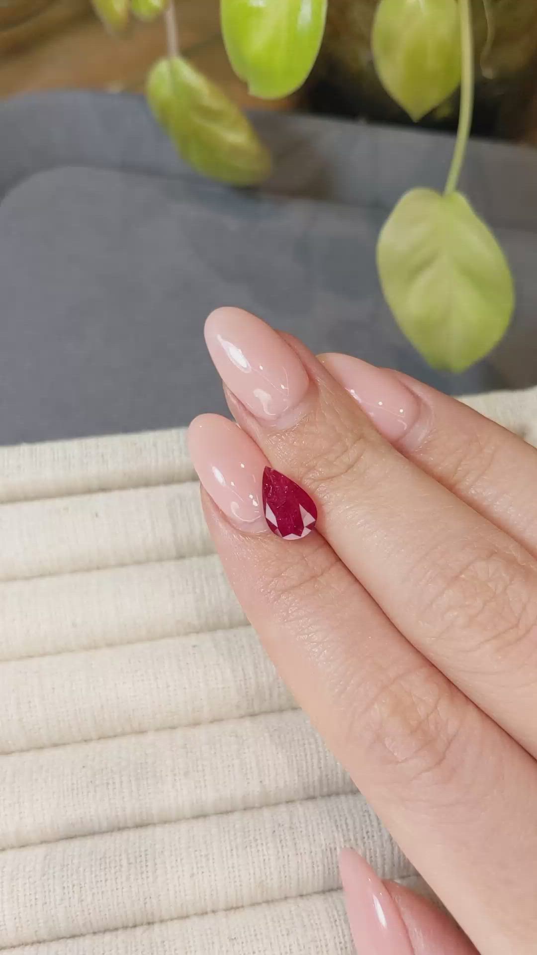3.07 Ct. Ruby from Mozambique Size Video