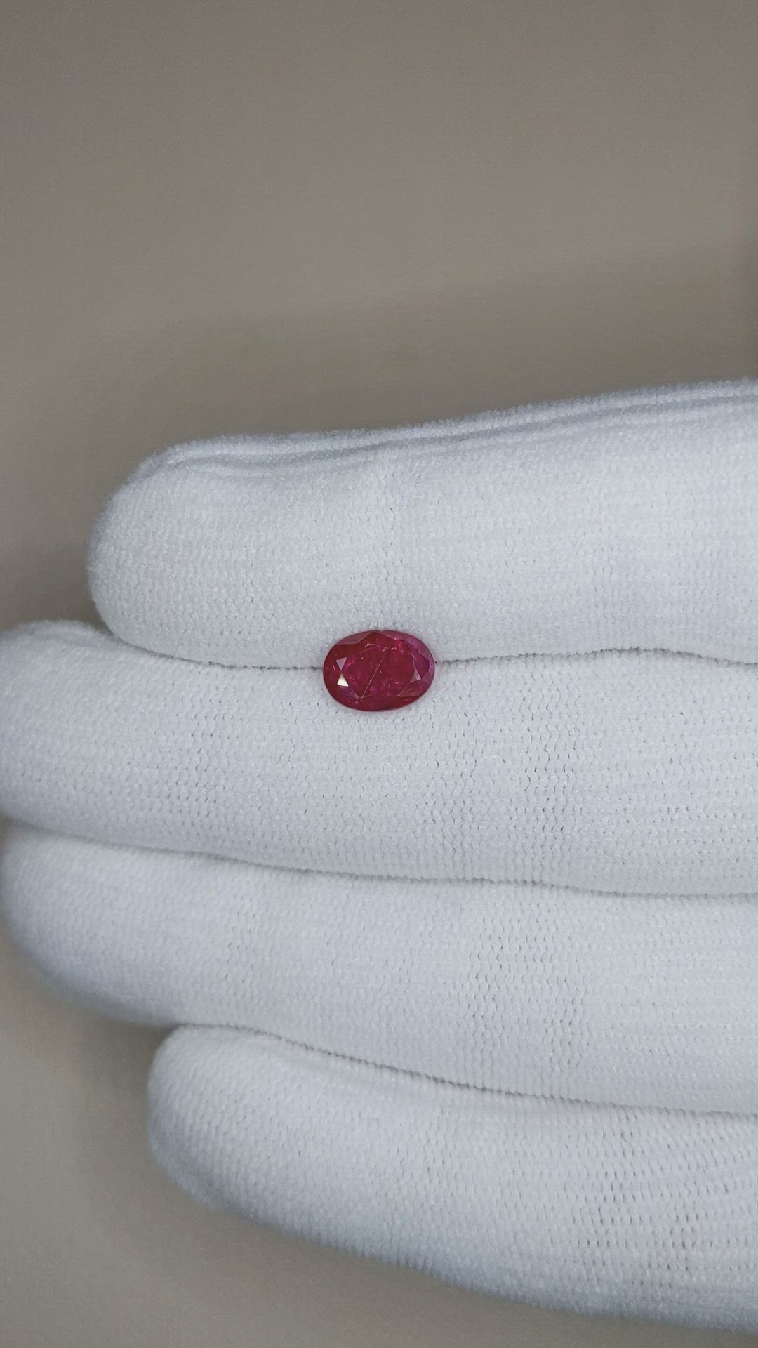 1.45 Ct. Purplish Red Ruby from Mozambique Size Video