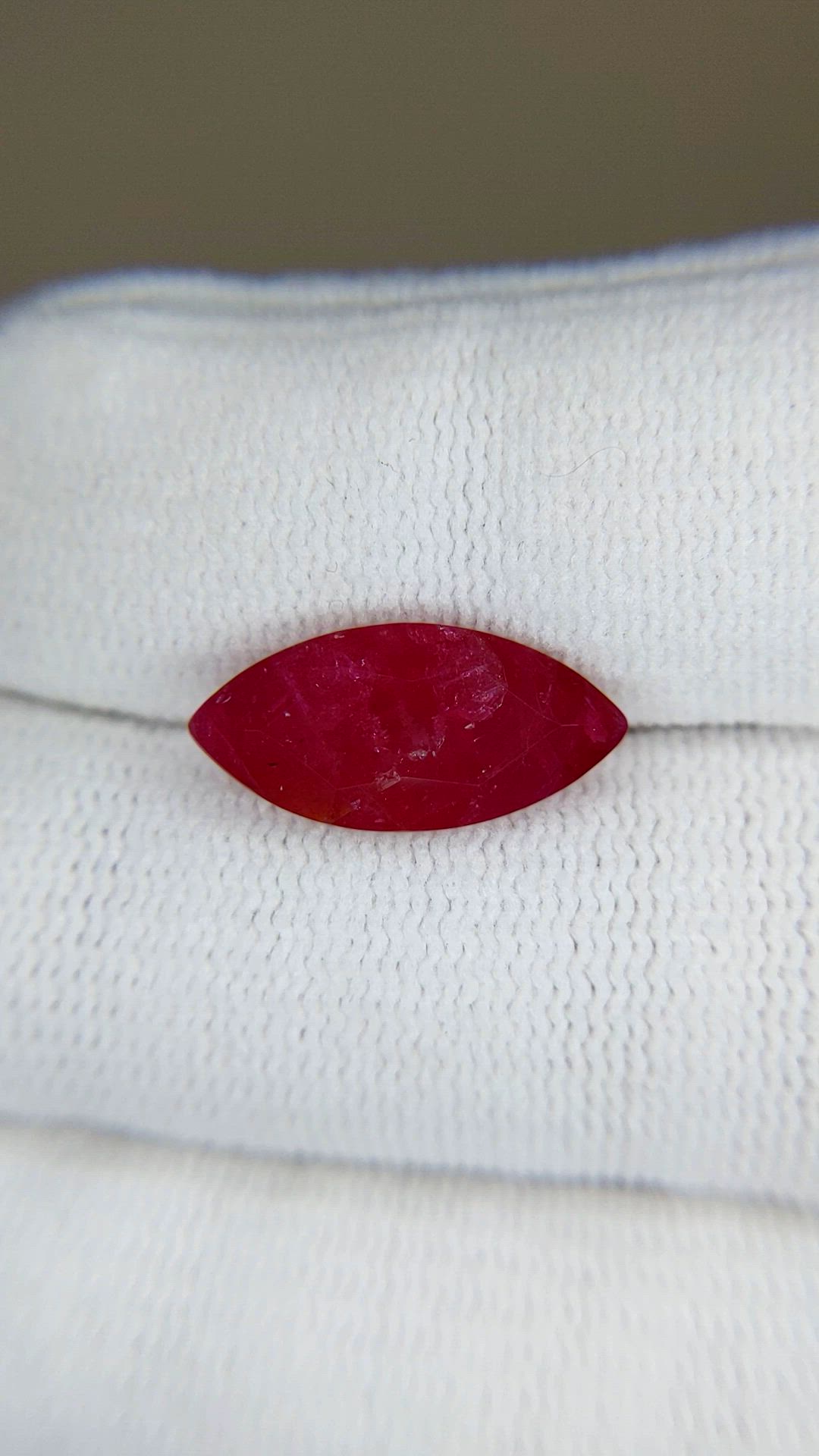 4.80 Ct. Purplish Red Ruby from Mozambique Size Video