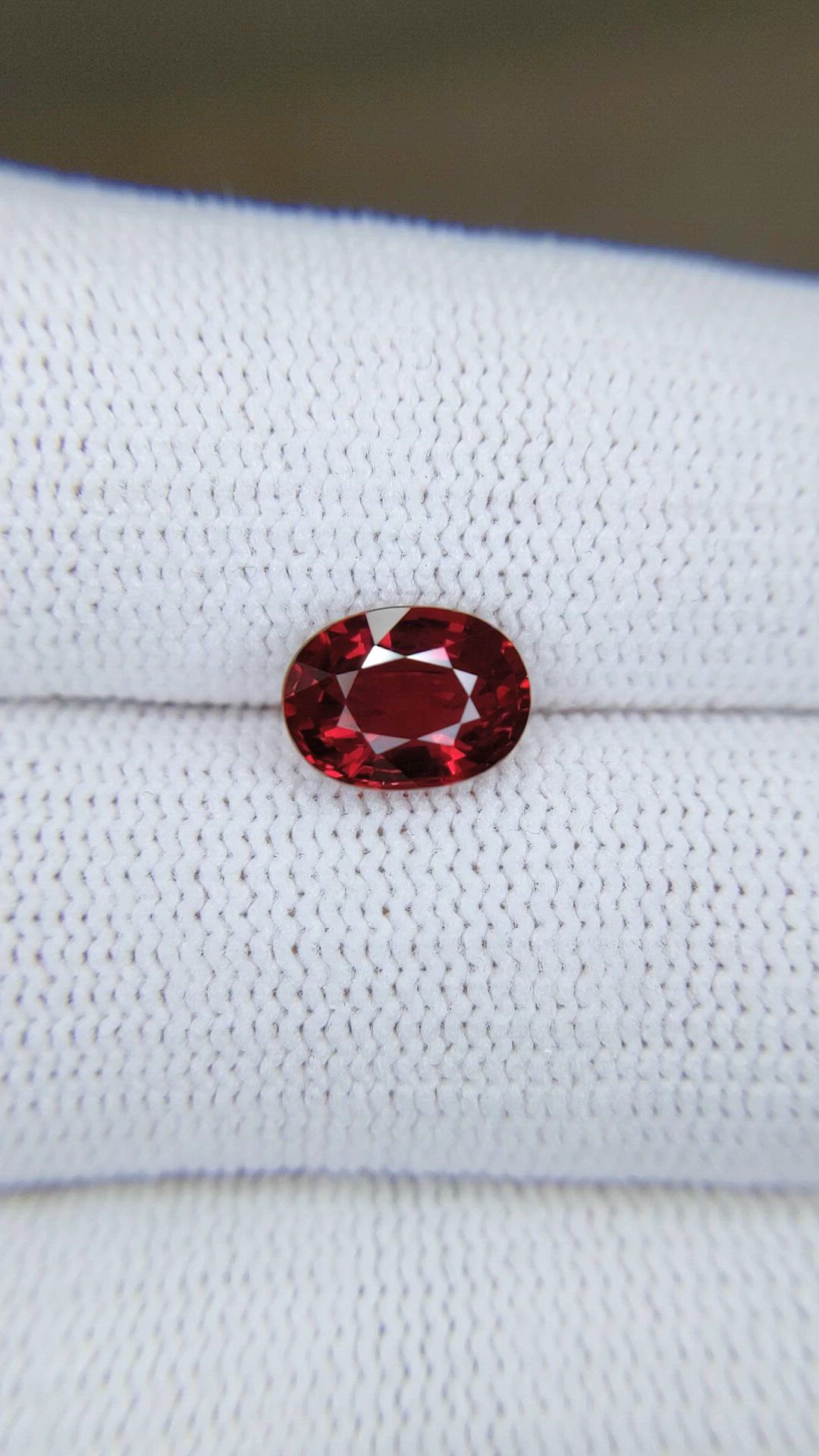 2.12 Ct. Ruby from Madagascar Size Video