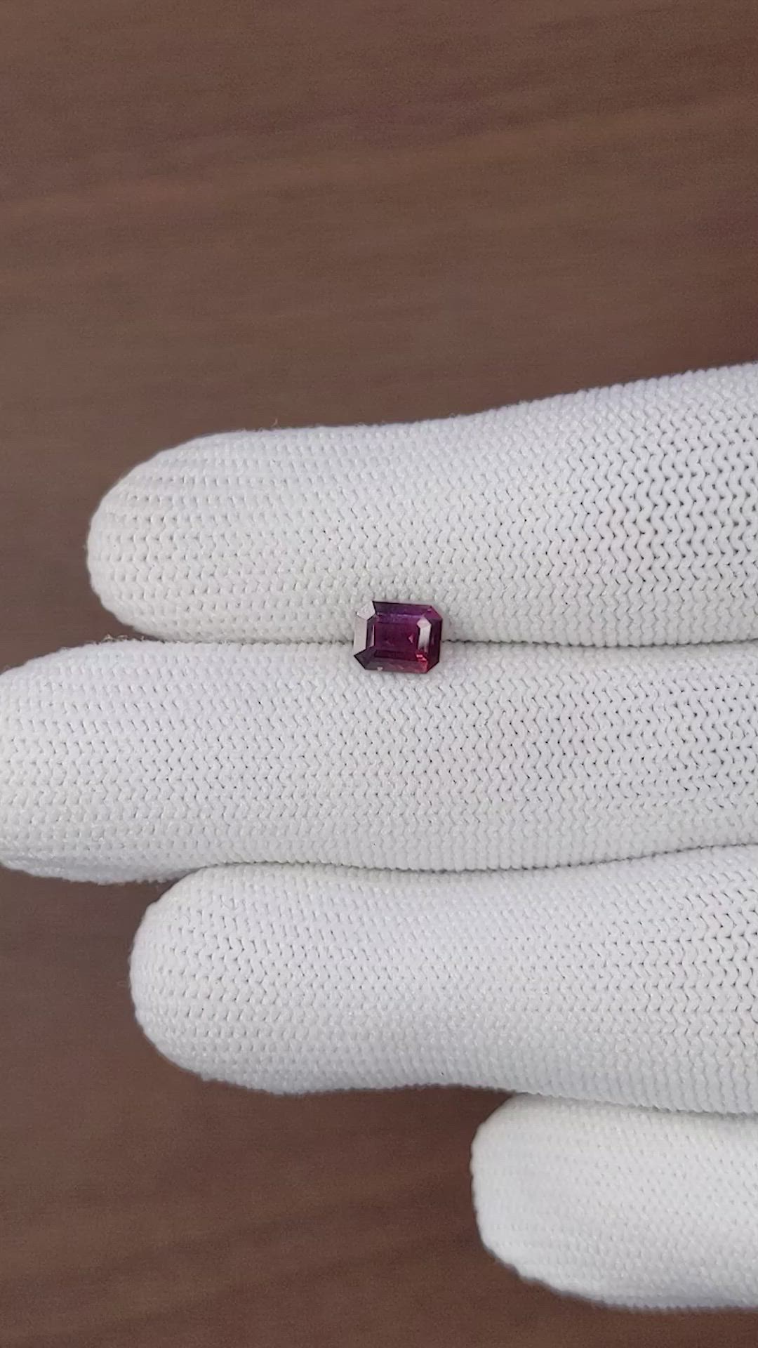 1.16 Ct. Purplish Red Ruby from Madagascar Size Video