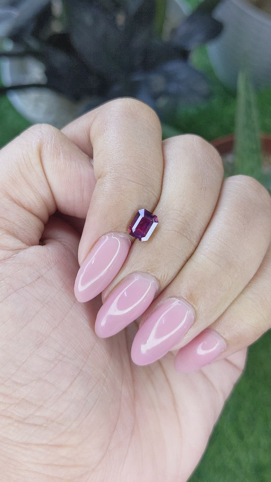 1.16 Ct. Purplish Red Ruby from Madagascar Size Video