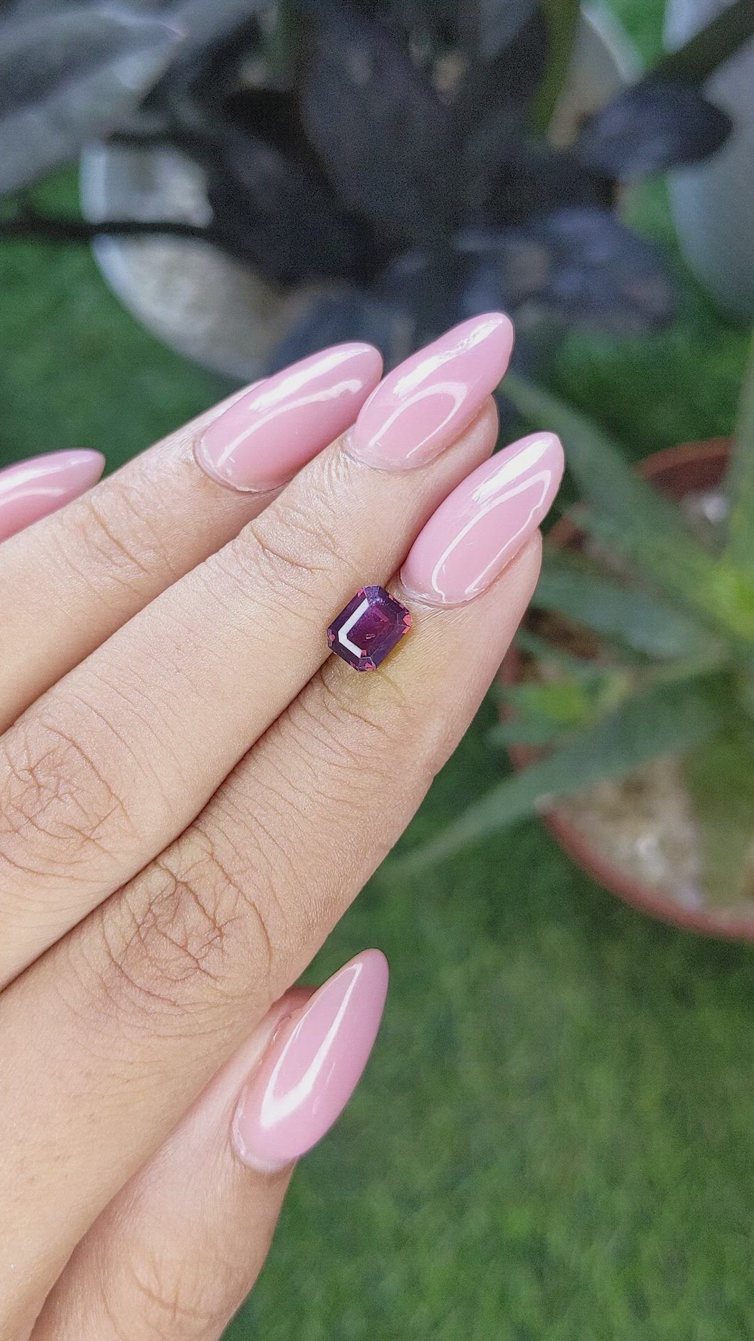 1.16 Ct. Purplish Red Ruby from Madagascar Size Video