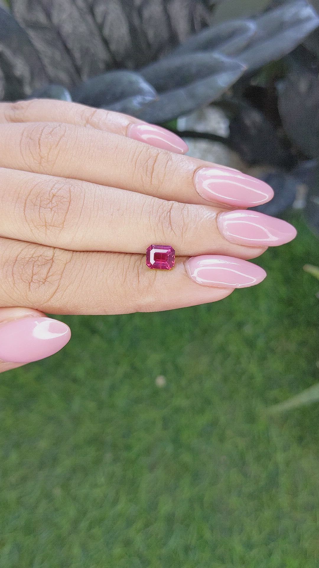 1.15 Ct. Purplish Red Ruby from Madagascar Size Video