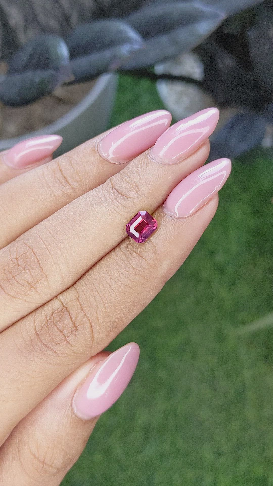 1.15 Ct. Purplish Red Ruby from Madagascar Size Video
