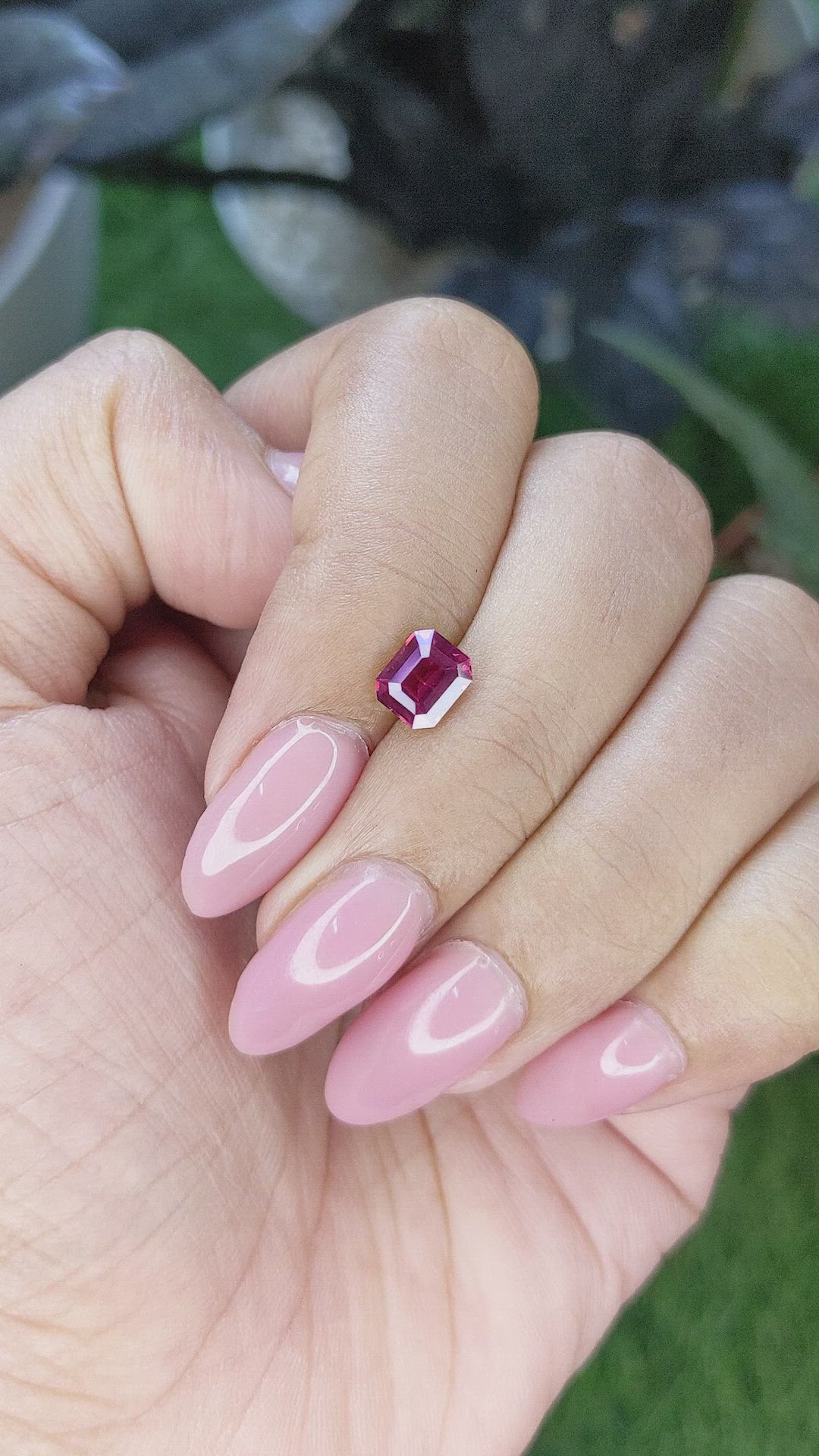 1.15 Ct. Purplish Red Ruby from Madagascar Size Video