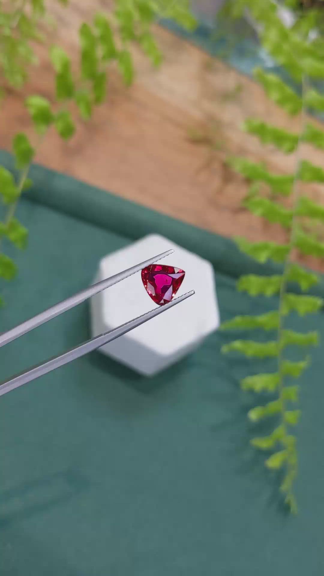2.18 Ct. Pinkish Red Ruby from Mozambique Size Video