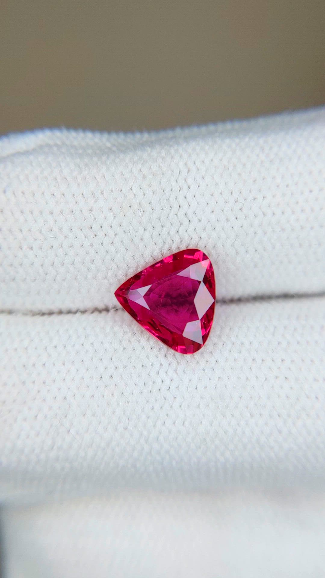 2.18 Ct. Pinkish Red Ruby from Mozambique Size Video