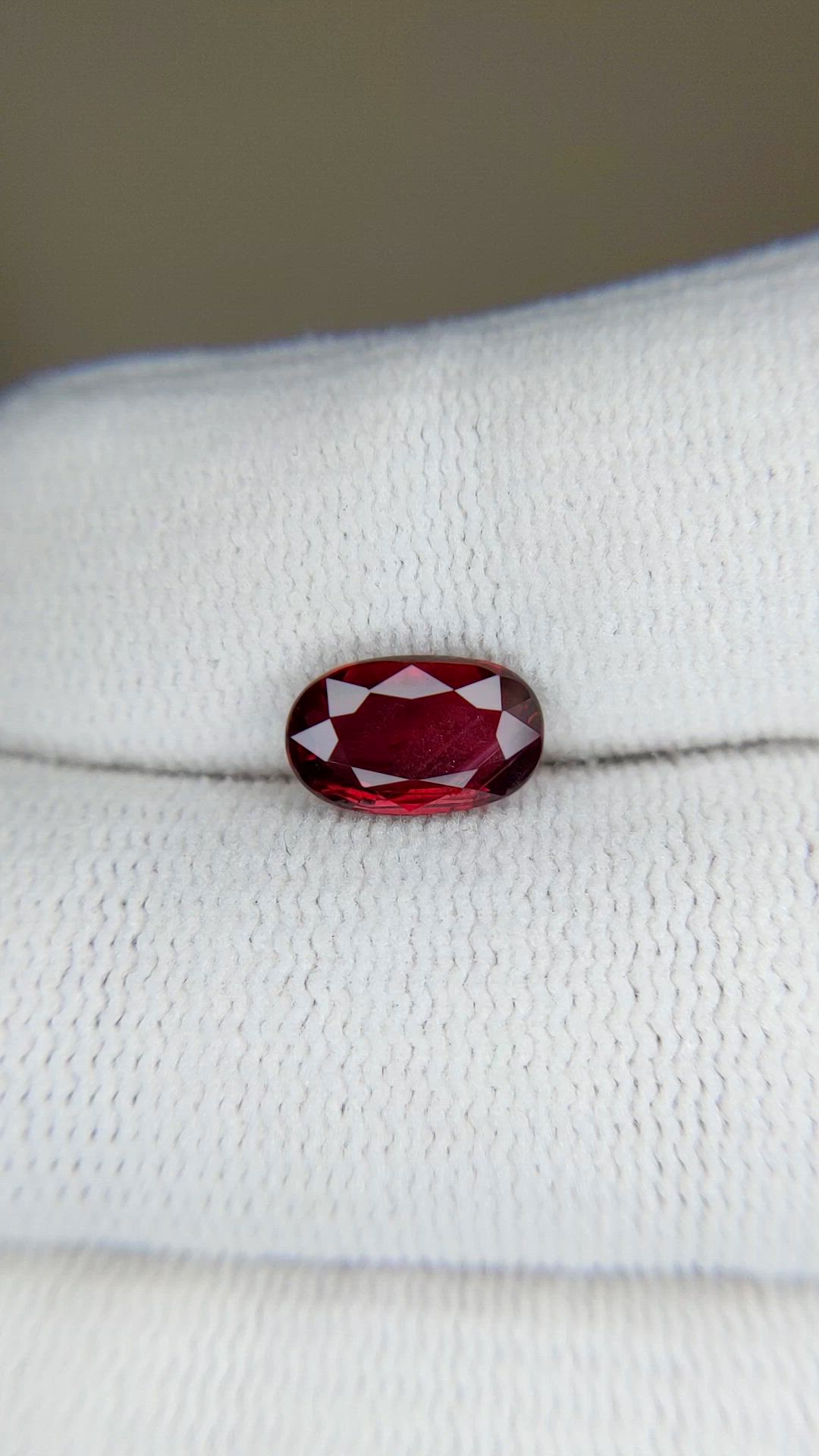 2.02 Ct. Ruby from Mozambique Size Video