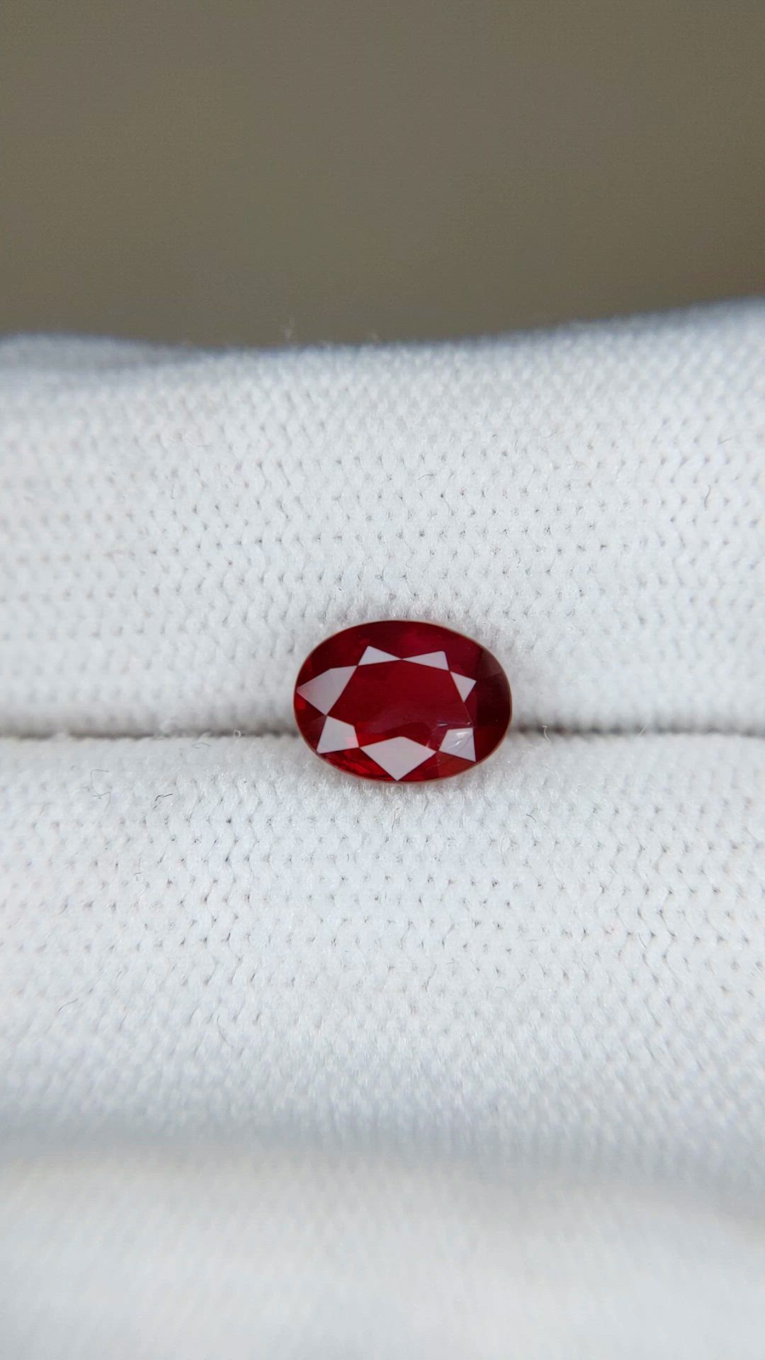 1.68 Ct. Purplish Red Ruby from Mozambique Size Video