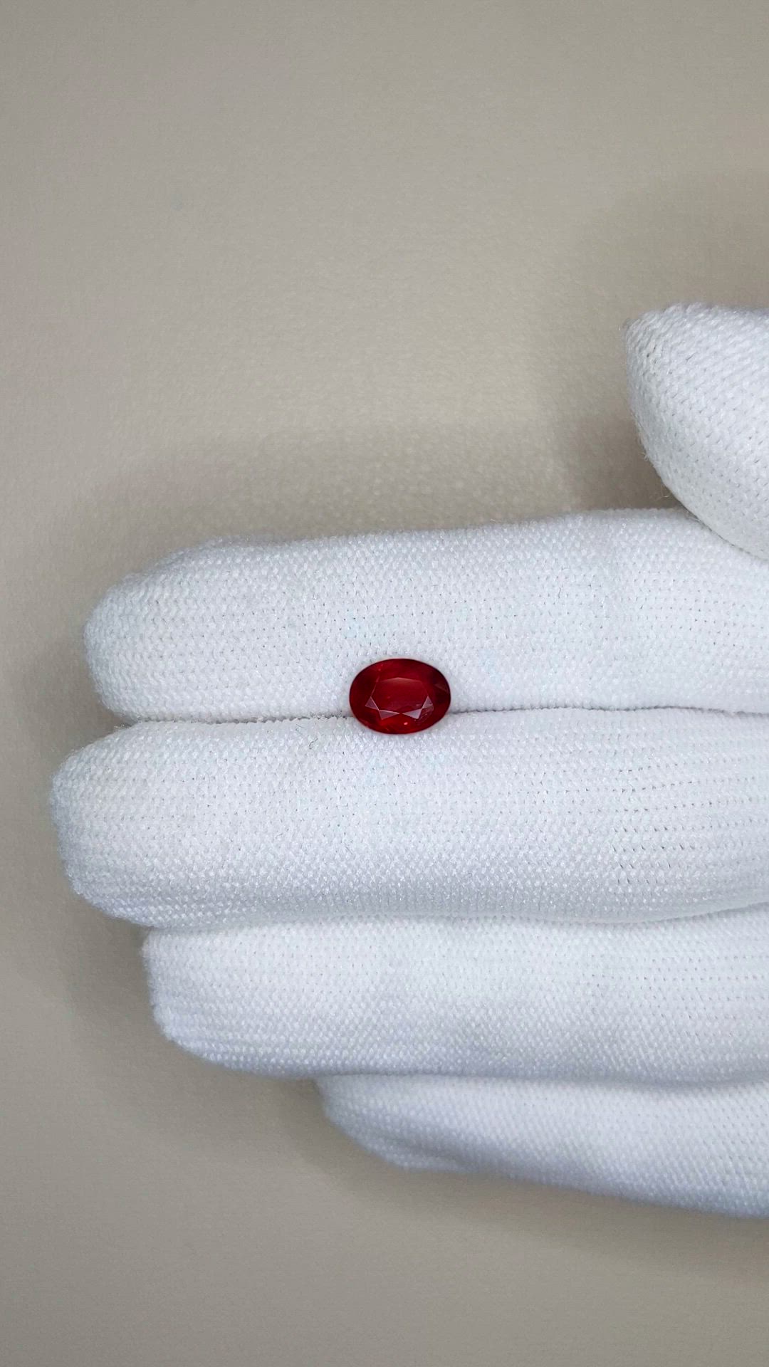 1.68 Ct. Purplish Red Ruby from Mozambique Size Video