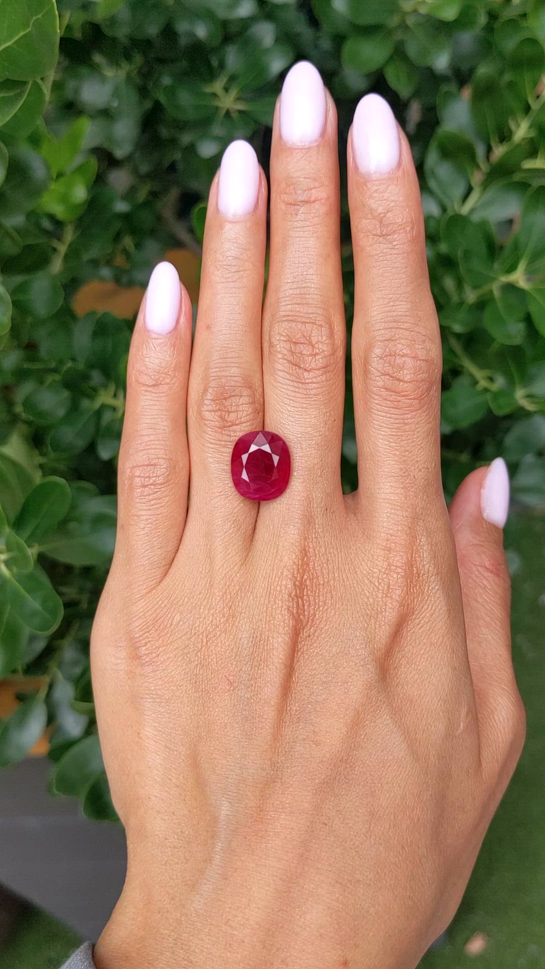 8.20 Ct. Ruby from Burma (Myanmar) Size Video