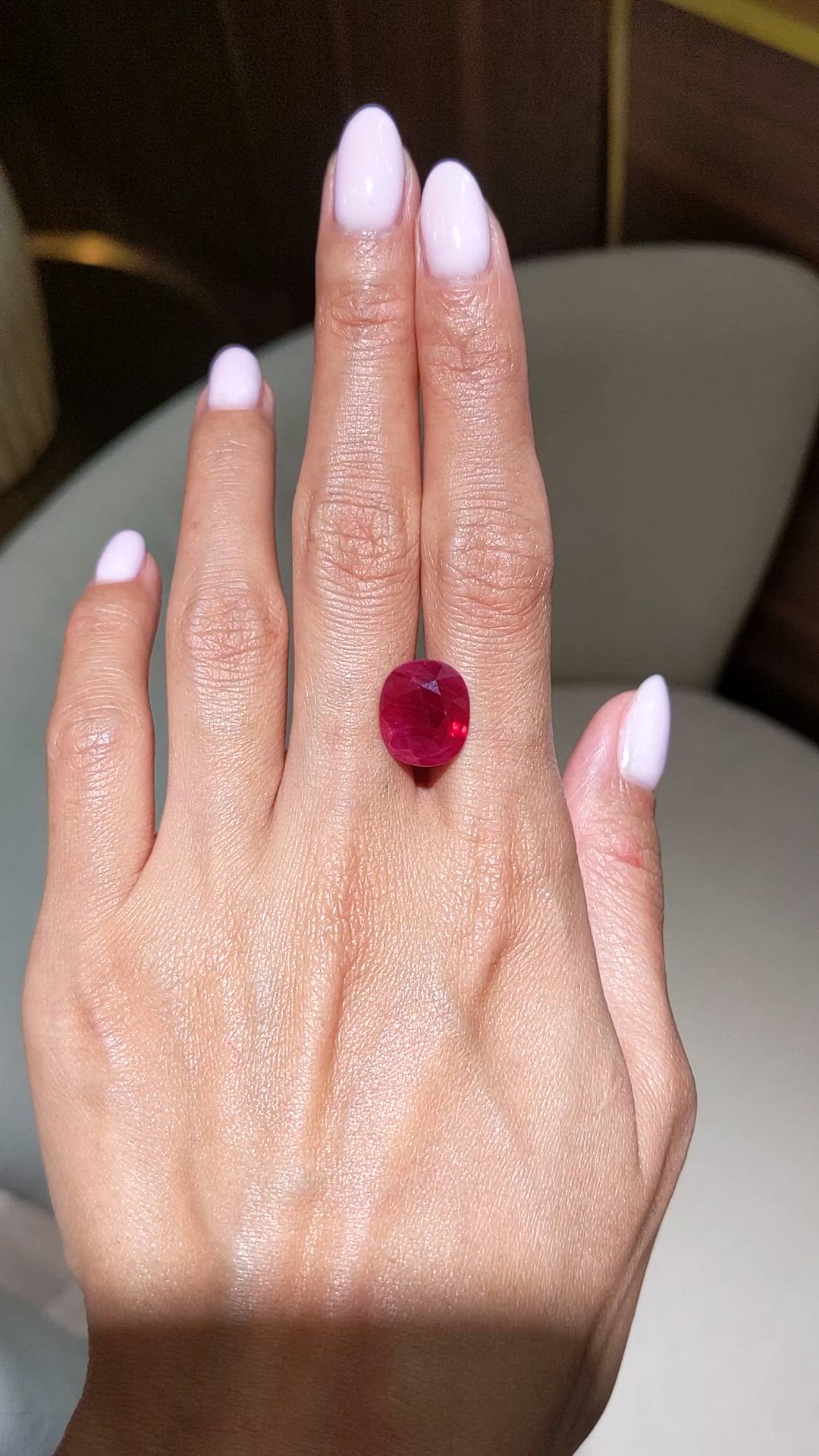 8.20 Ct. Ruby from Burma (Myanmar) Size Video