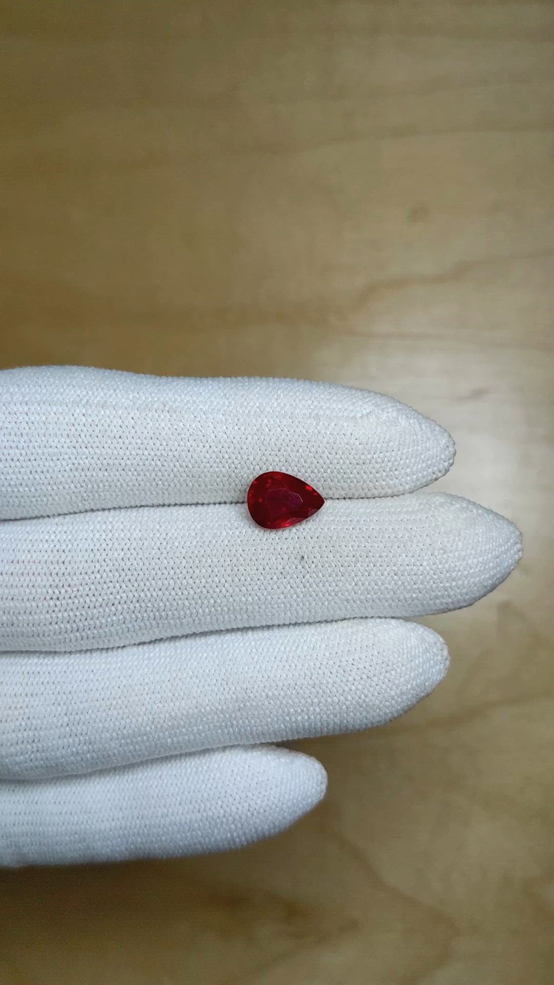 2.26 Ct. Ruby from Burma (Myanmar) Size Video