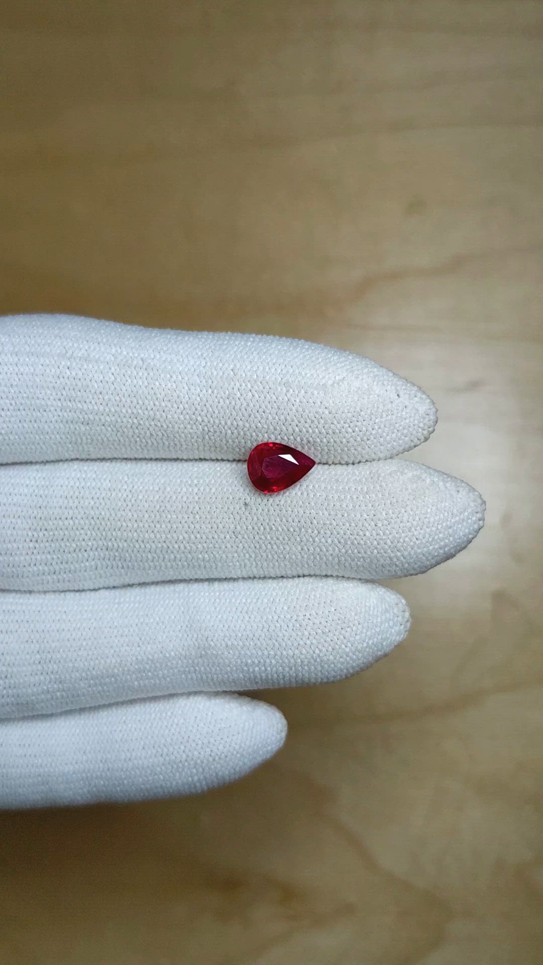 1.47 Ct. Ruby from Burma (Myanmar) Size Video