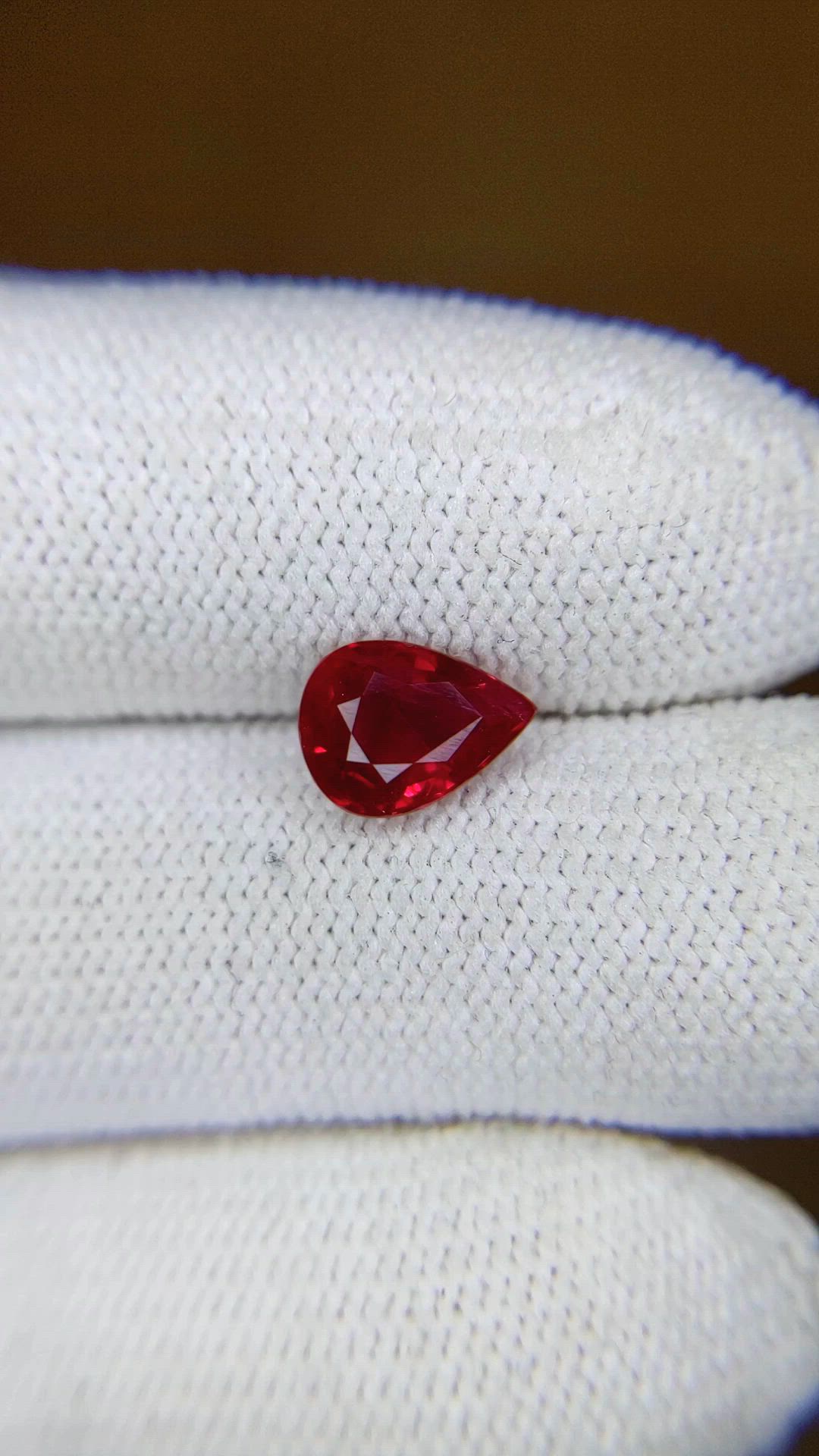 1.47 Ct. Ruby from Burma (Myanmar) Size Video
