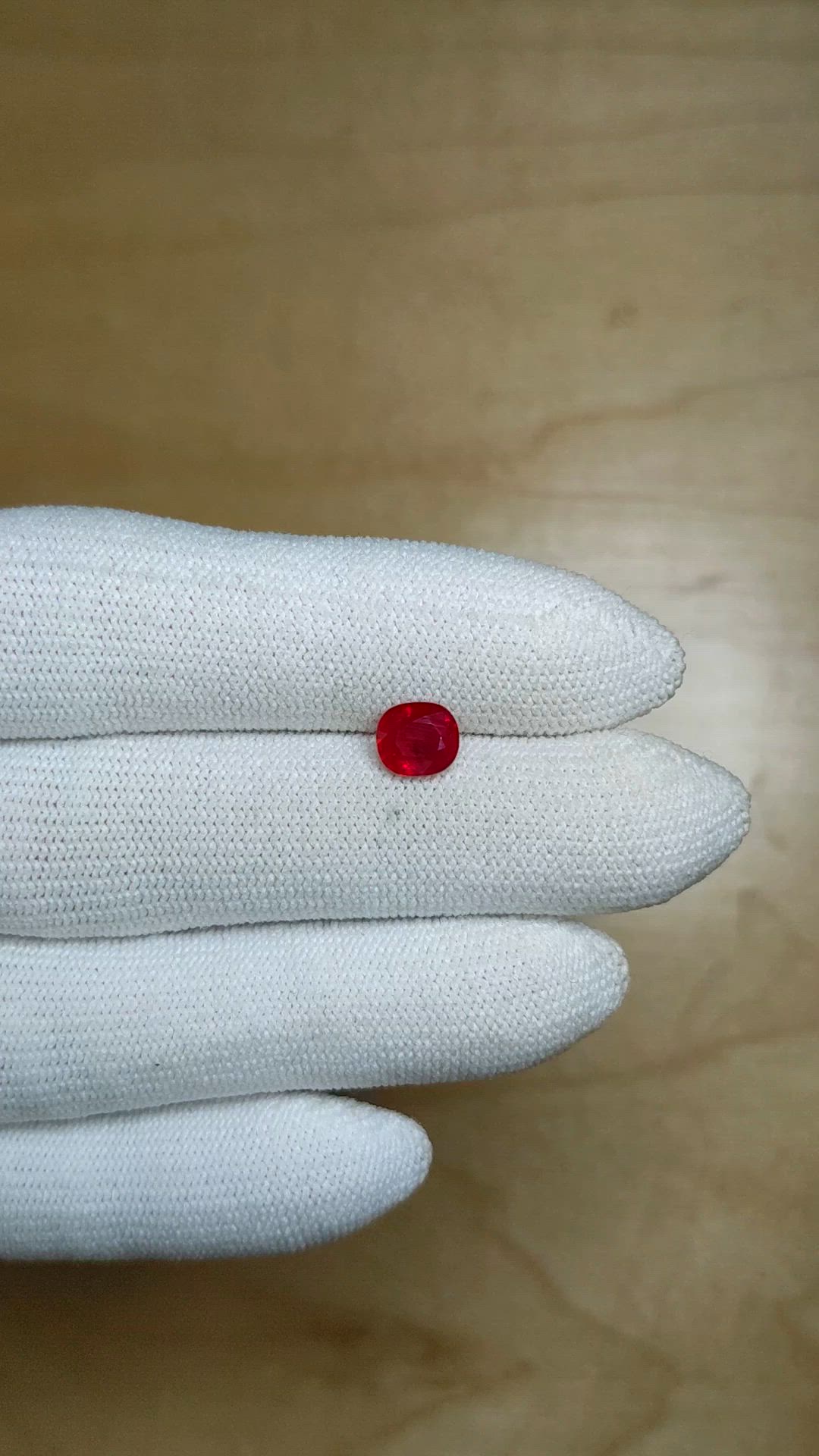 1.15 Ct. Ruby from Burma (Myanmar) Size Video