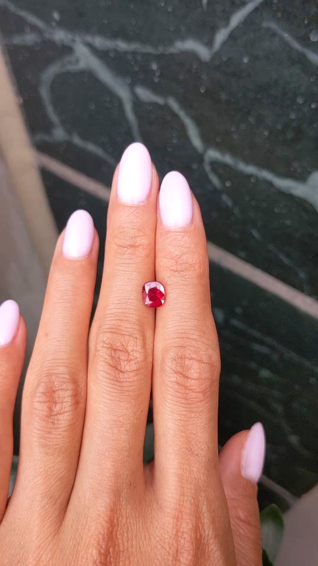 1.46 Ct. Ruby from Burma (Myanmar) Size Video