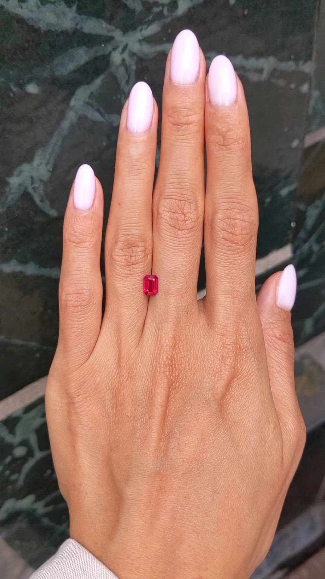 1.04 Ct. Ruby from Burma (Myanmar) Size Video