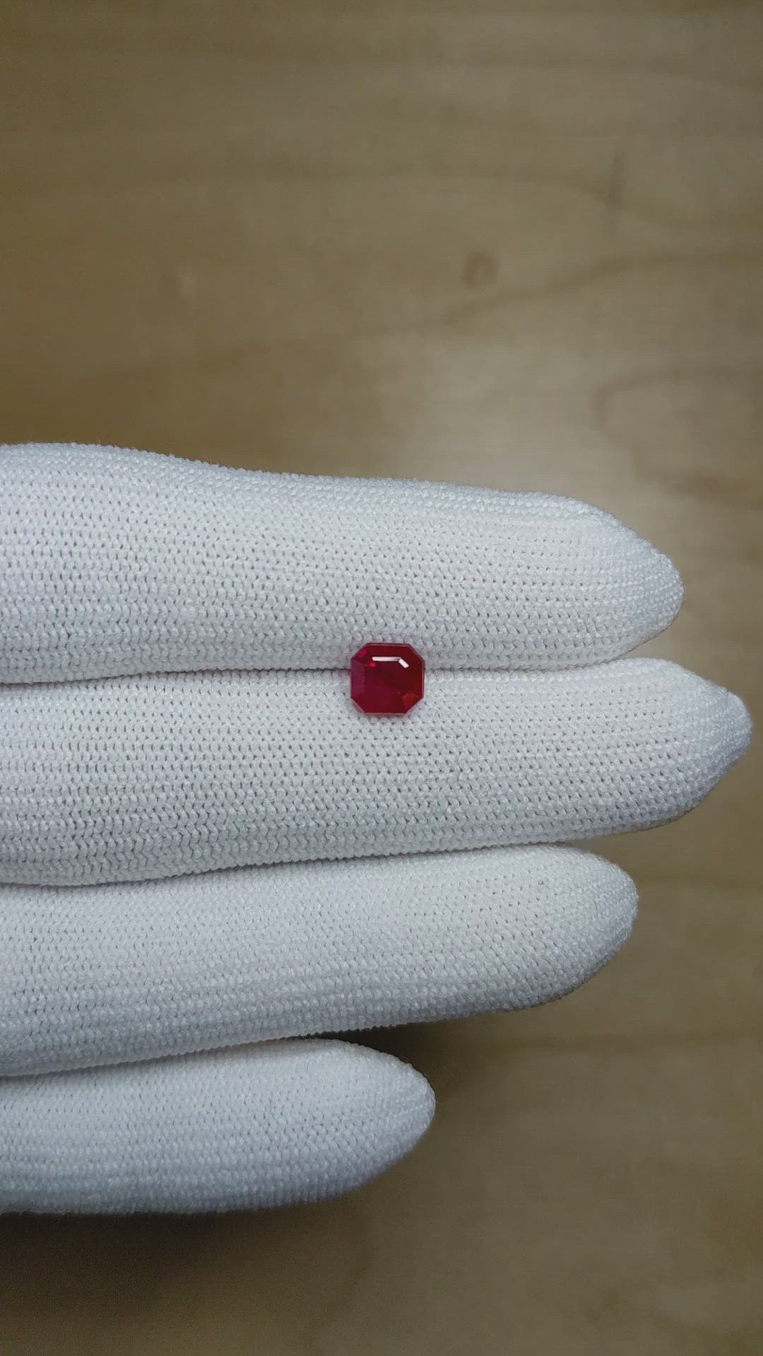 1.35 Ct. Ruby from Burma (Myanmar) Size Video