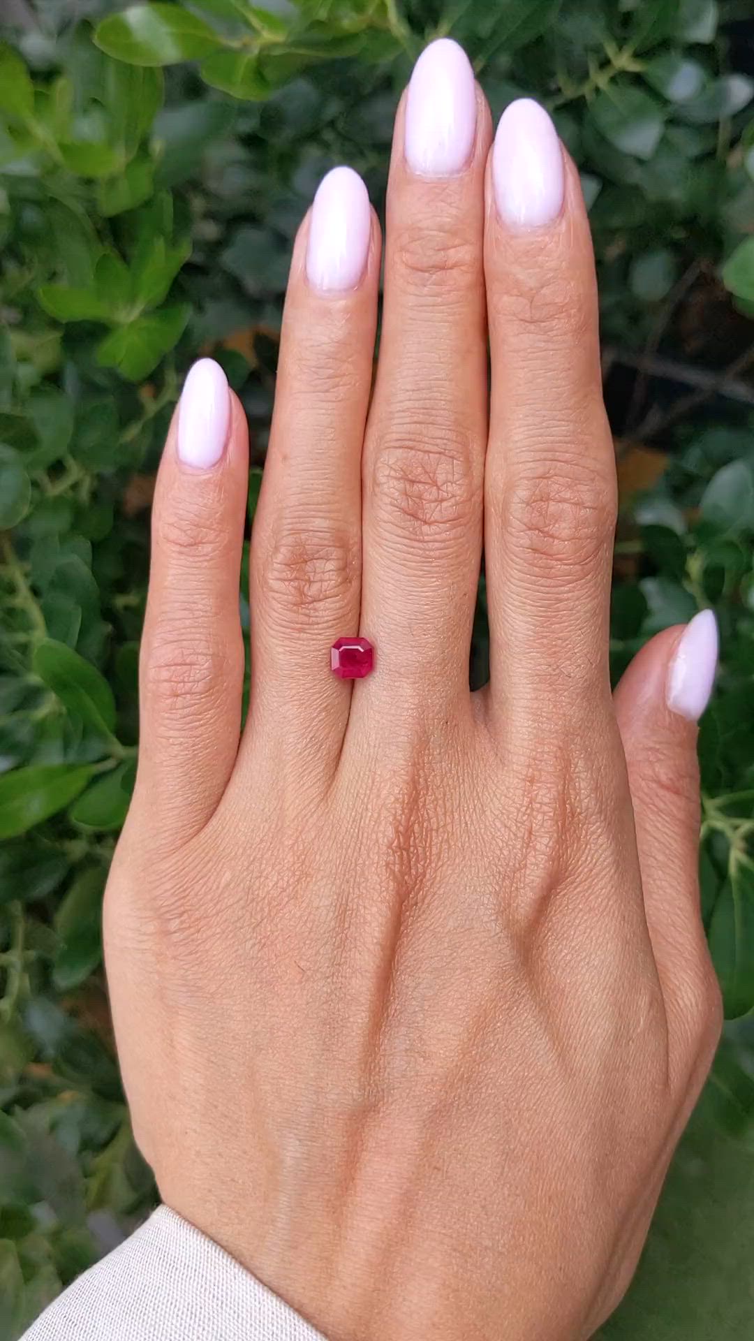 1.35 Ct. Ruby from Burma (Myanmar) Size Video