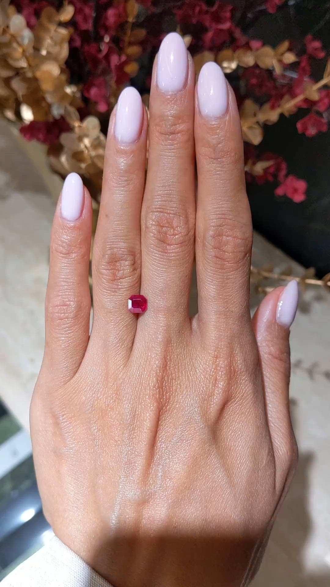 1.35 Ct. Ruby from Burma (Myanmar) Size Video