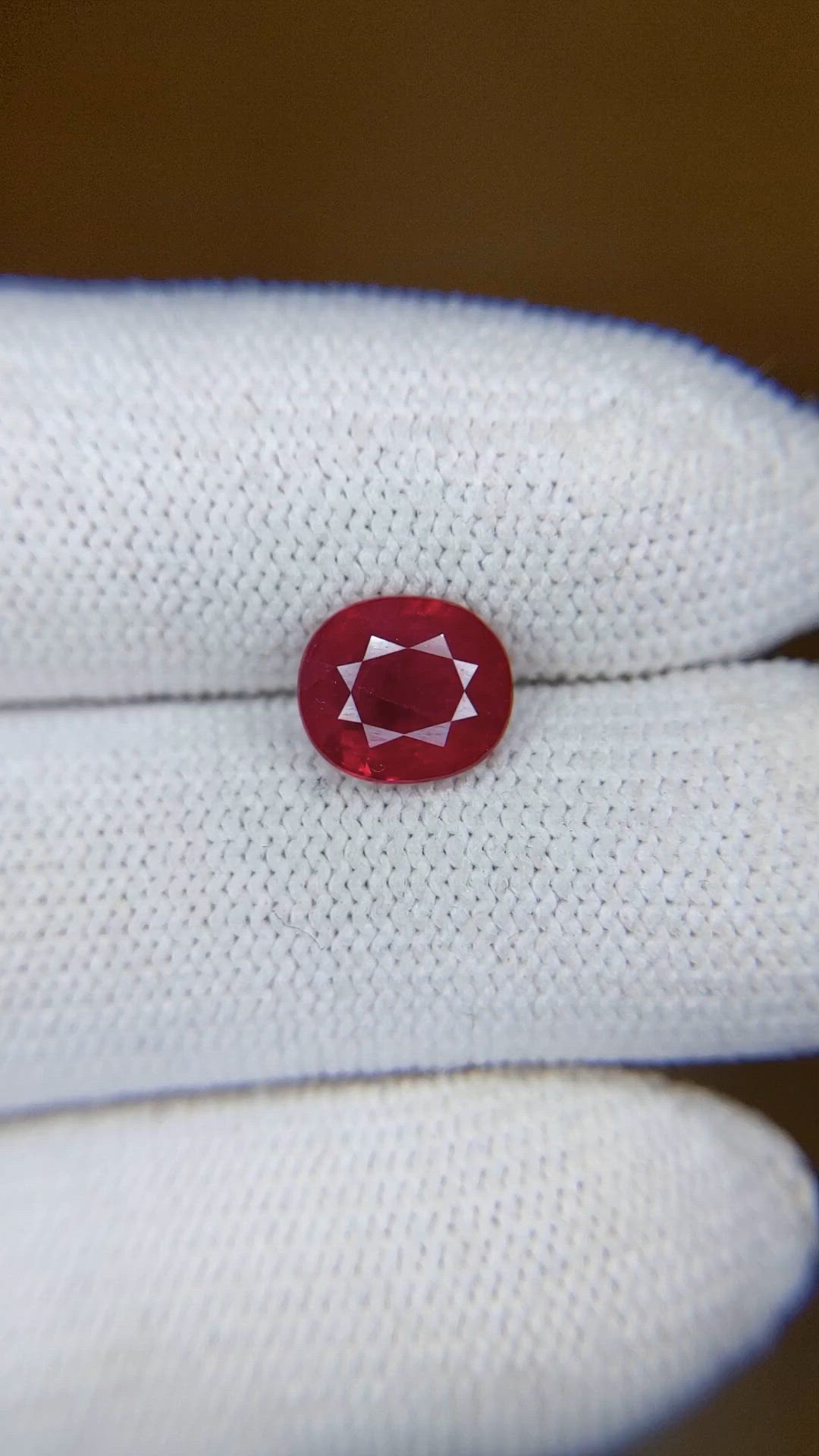 2.02 Ct. Ruby from Burma (Myanmar) Size Video