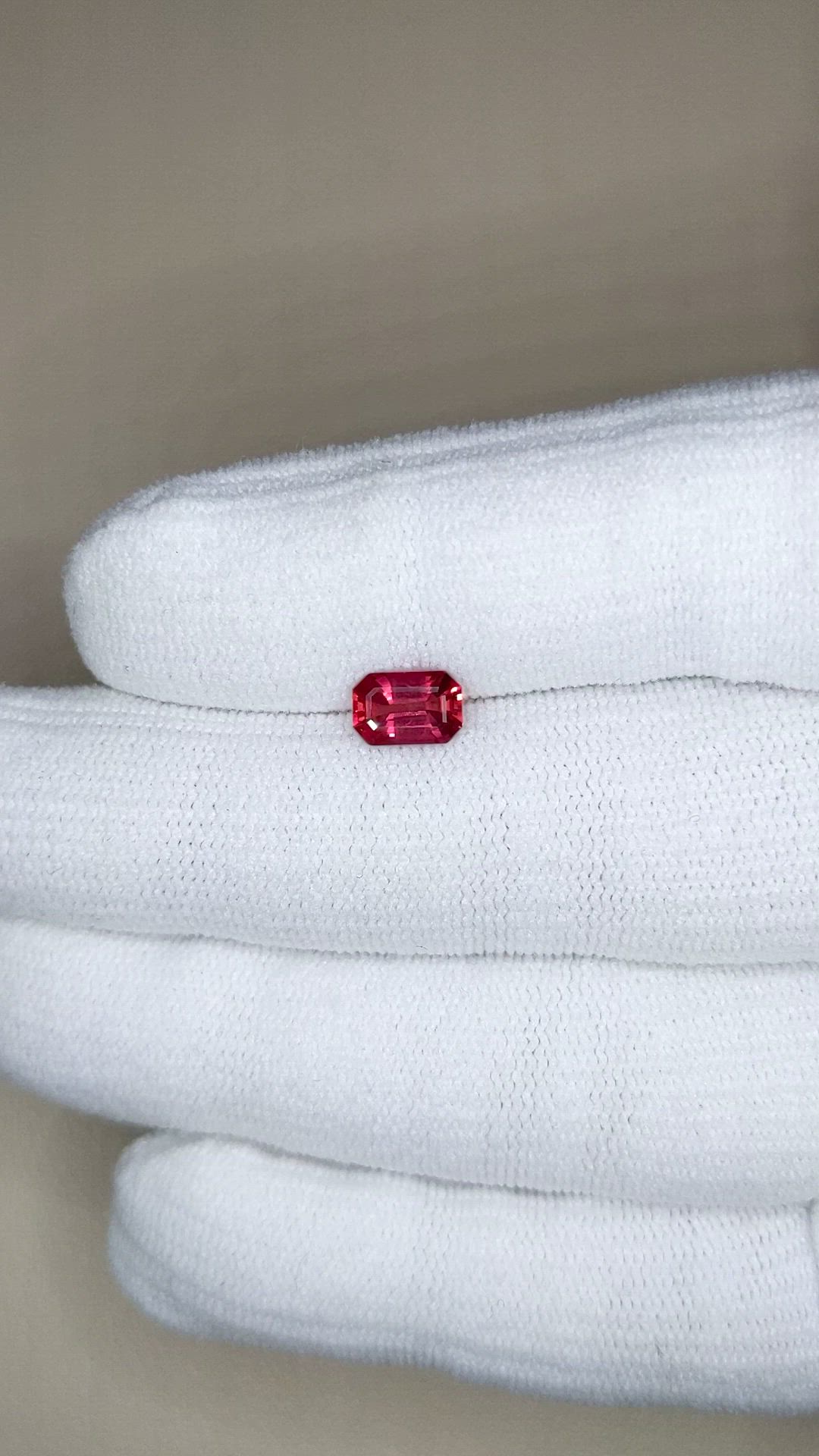 1.07 Ct. Pinkish Red Ruby from Mozambique Size Video