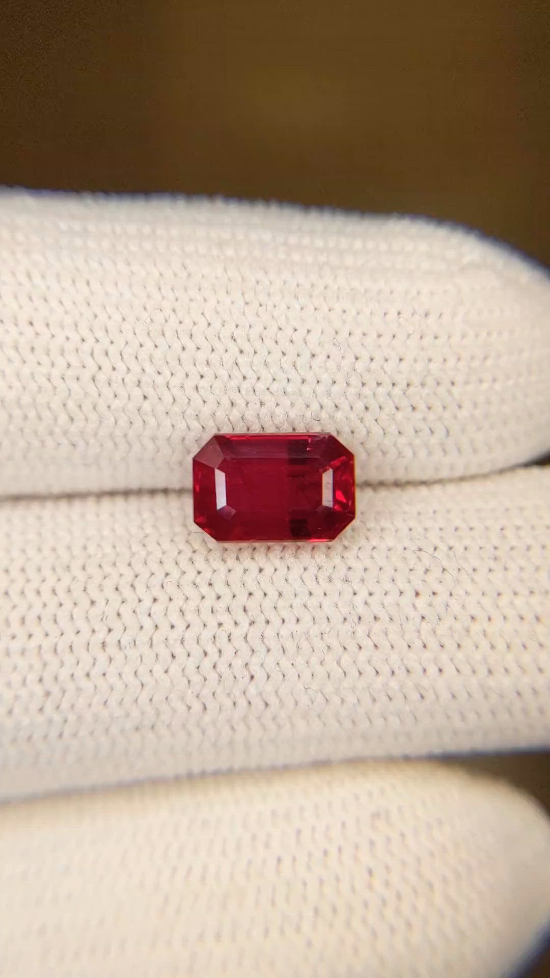 2.11 Ct. Ruby from Mozambique Size Video