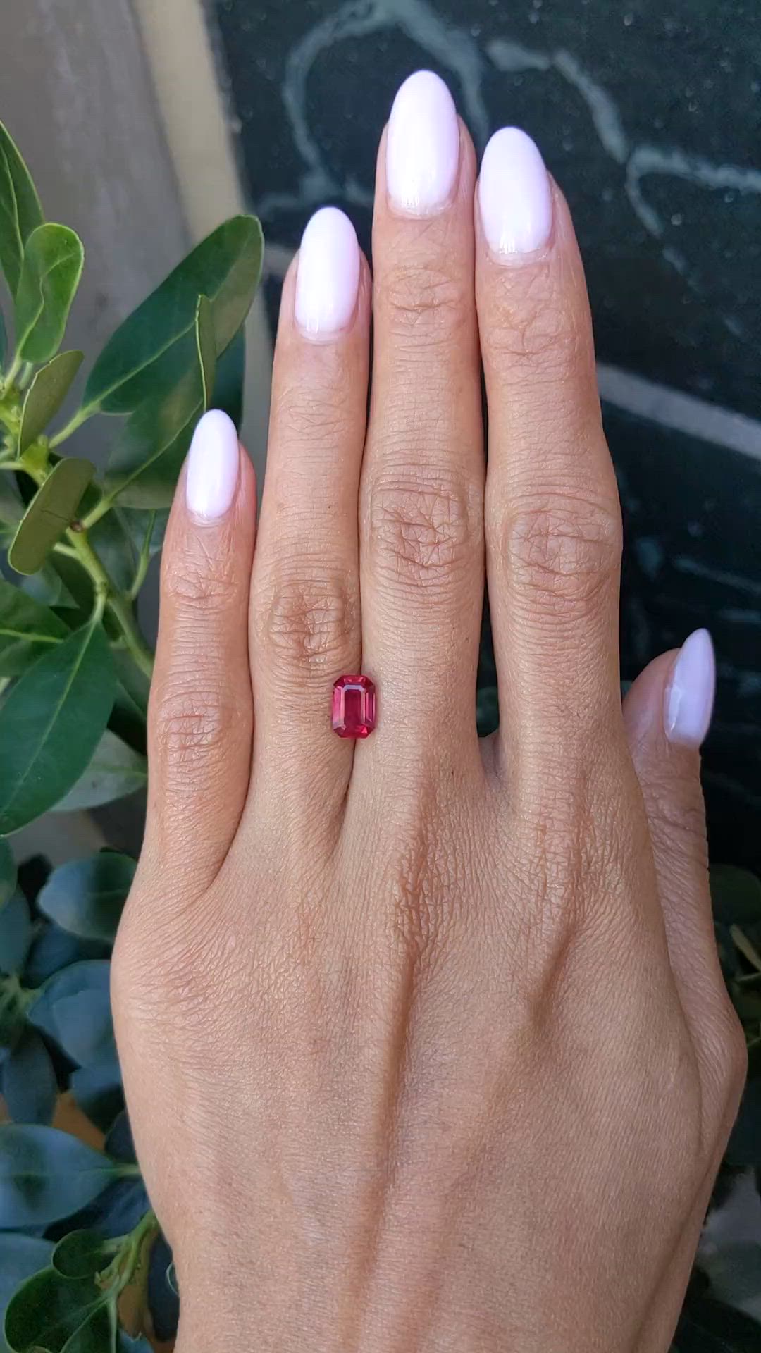2.11 Ct. Ruby from Mozambique Size Video