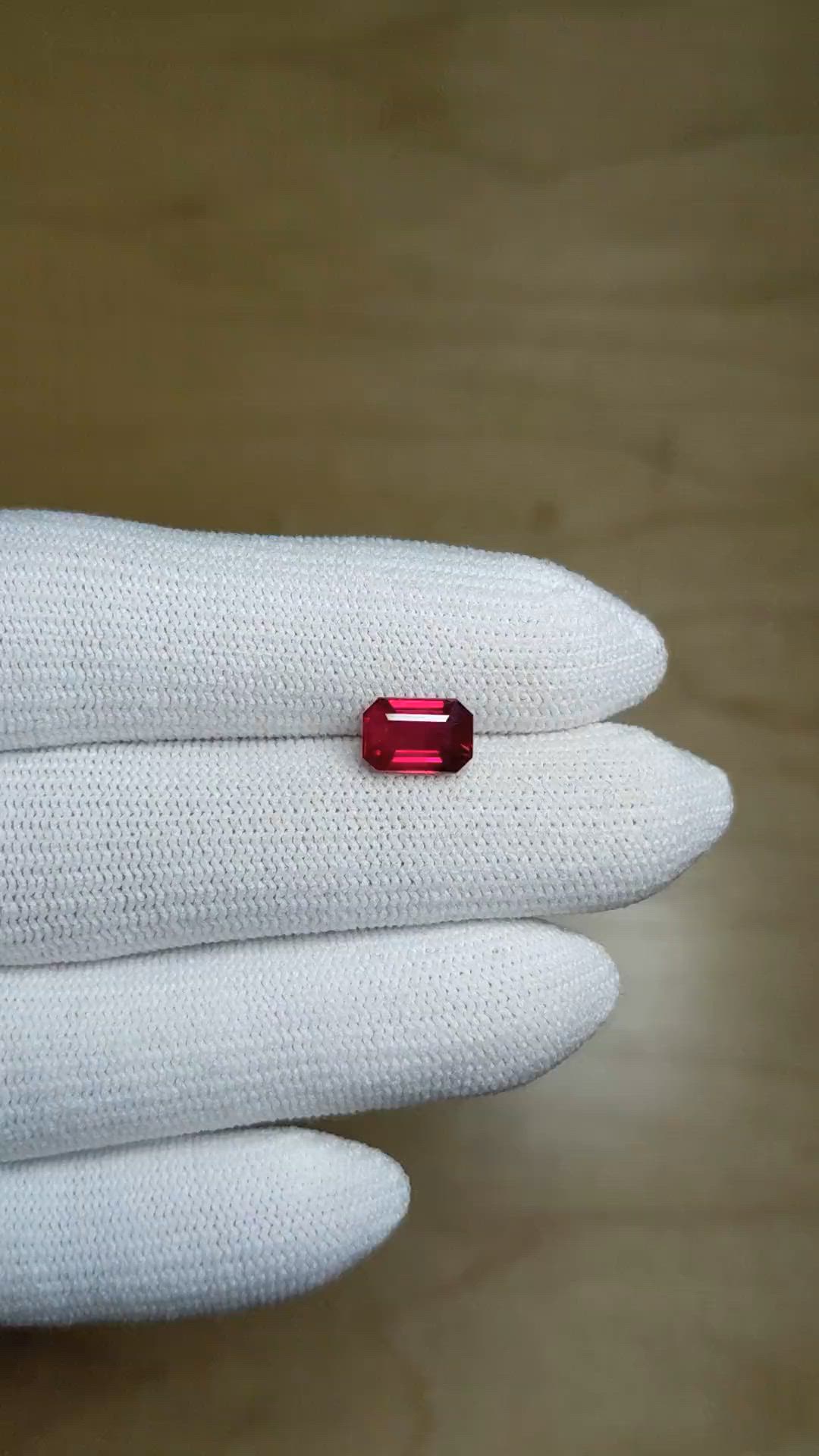 2.11 Ct. Ruby from Mozambique Size Video