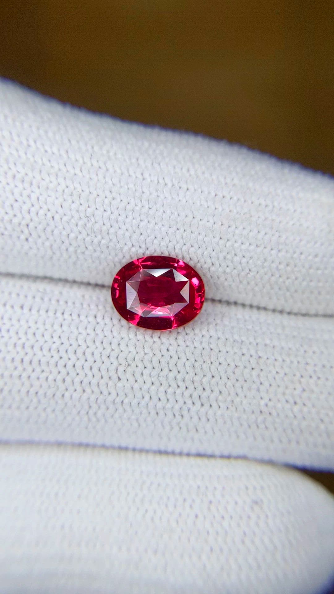 3.01 Ct. Purplish Red Ruby from Mozambique Size Video