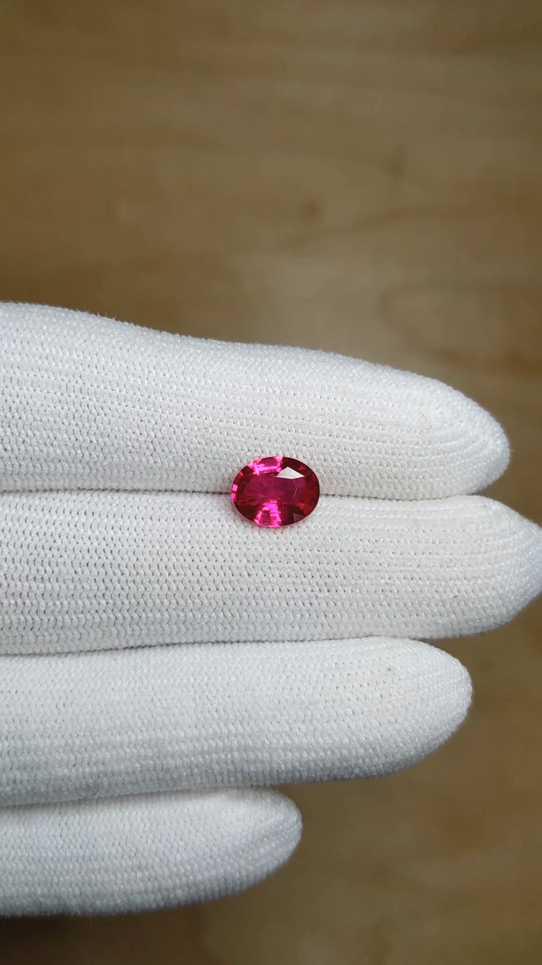 2.05 Ct. Purplish Red Ruby from Mozambique Size Video