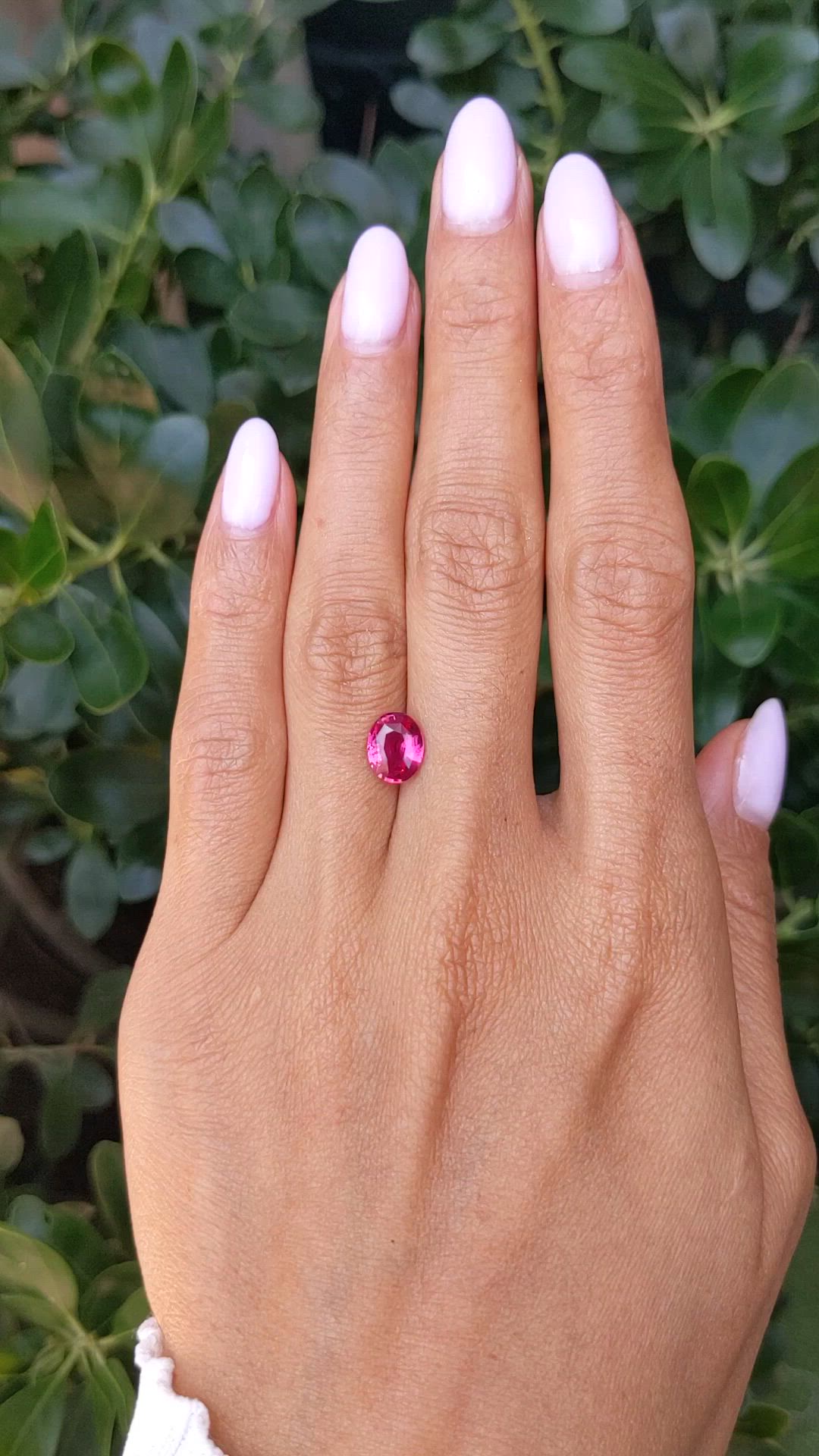 2.05 Ct. Purplish Red Ruby from Mozambique Size Video