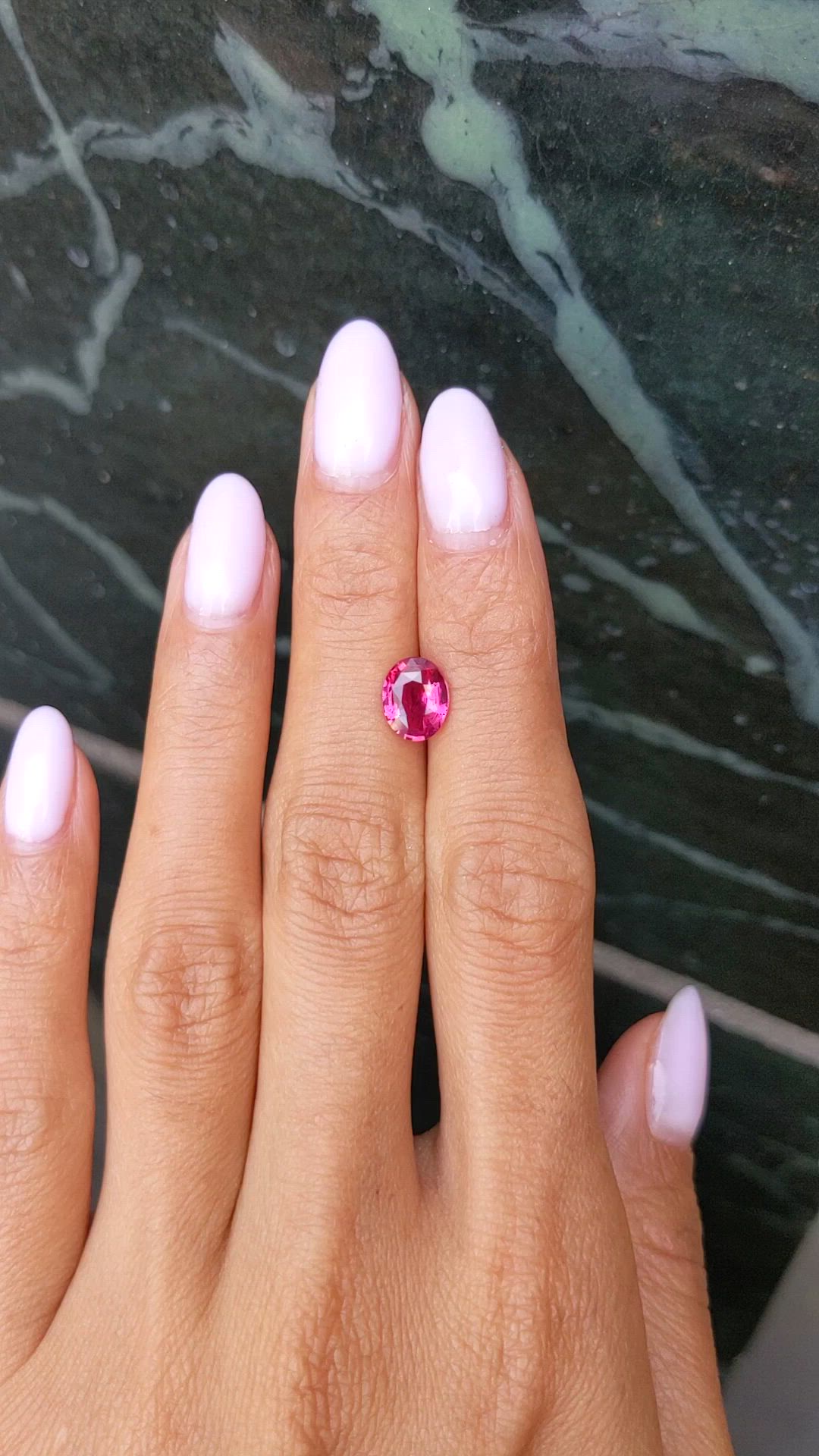 2.05 Ct. Purplish Red Ruby from Mozambique Size Video
