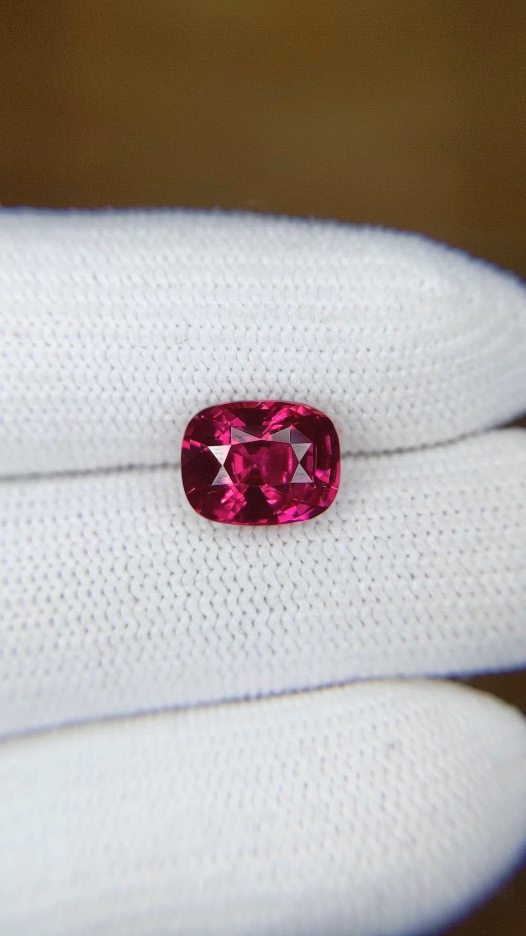 3.03 Ct. Purplish Red Ruby from Mozambique Size Video