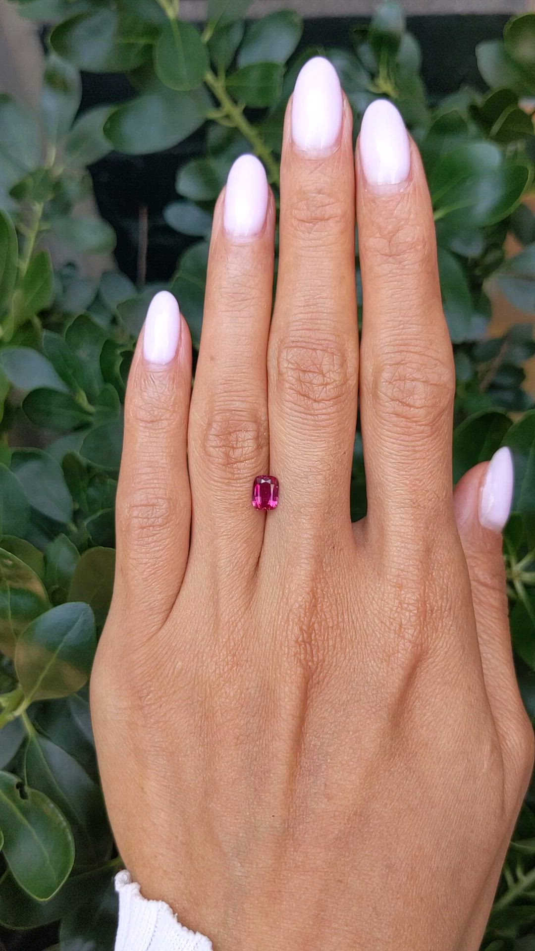 1.01 Ct. Pinkish Red Ruby from Mozambique Size Video