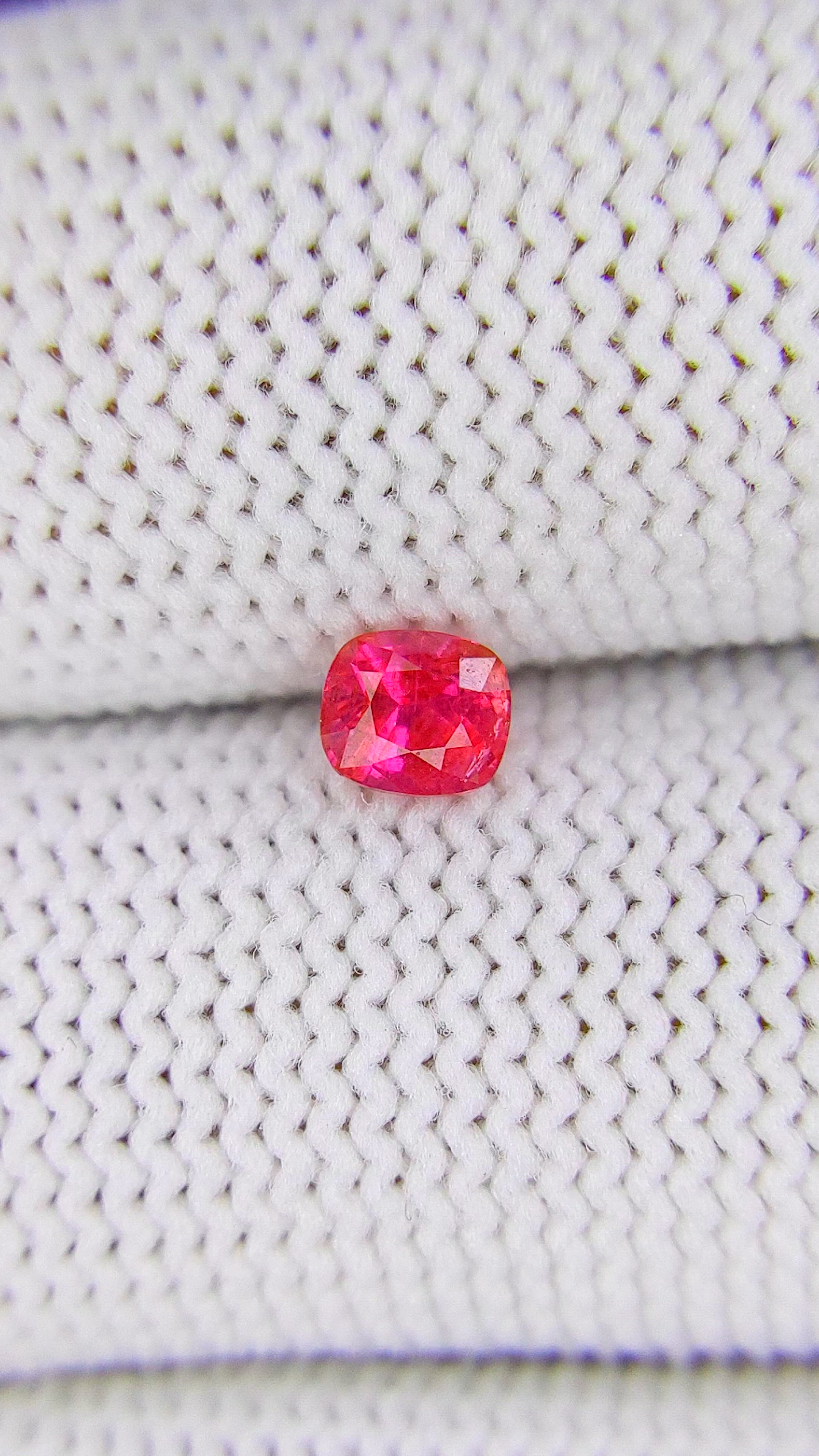 0.48 Ct. Pinkish Red Ruby from Tanzania Size Video