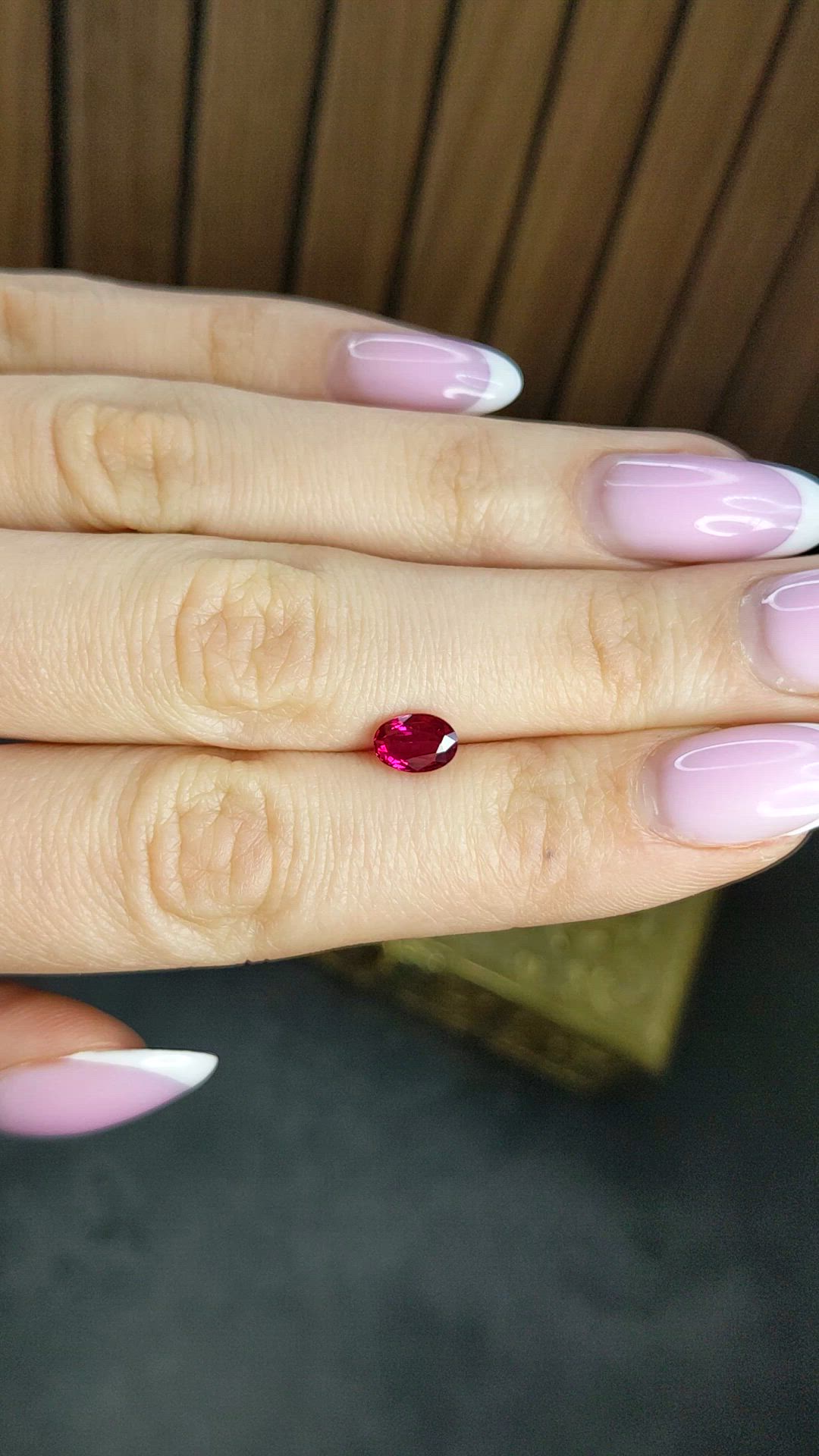 1.03 Ct. Pinkish Red Ruby from Mozambique Size Video
