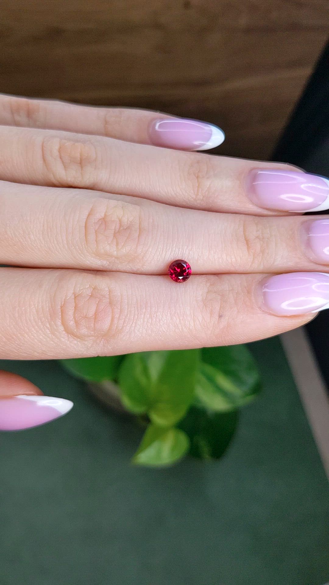 0.64 Ct. Ruby from Mozambique Size Video