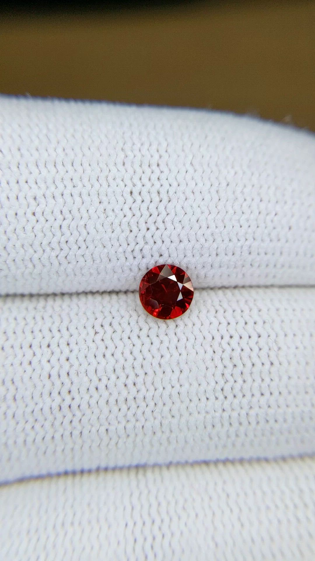 0.54 Ct. Ruby from Mozambique Size Video