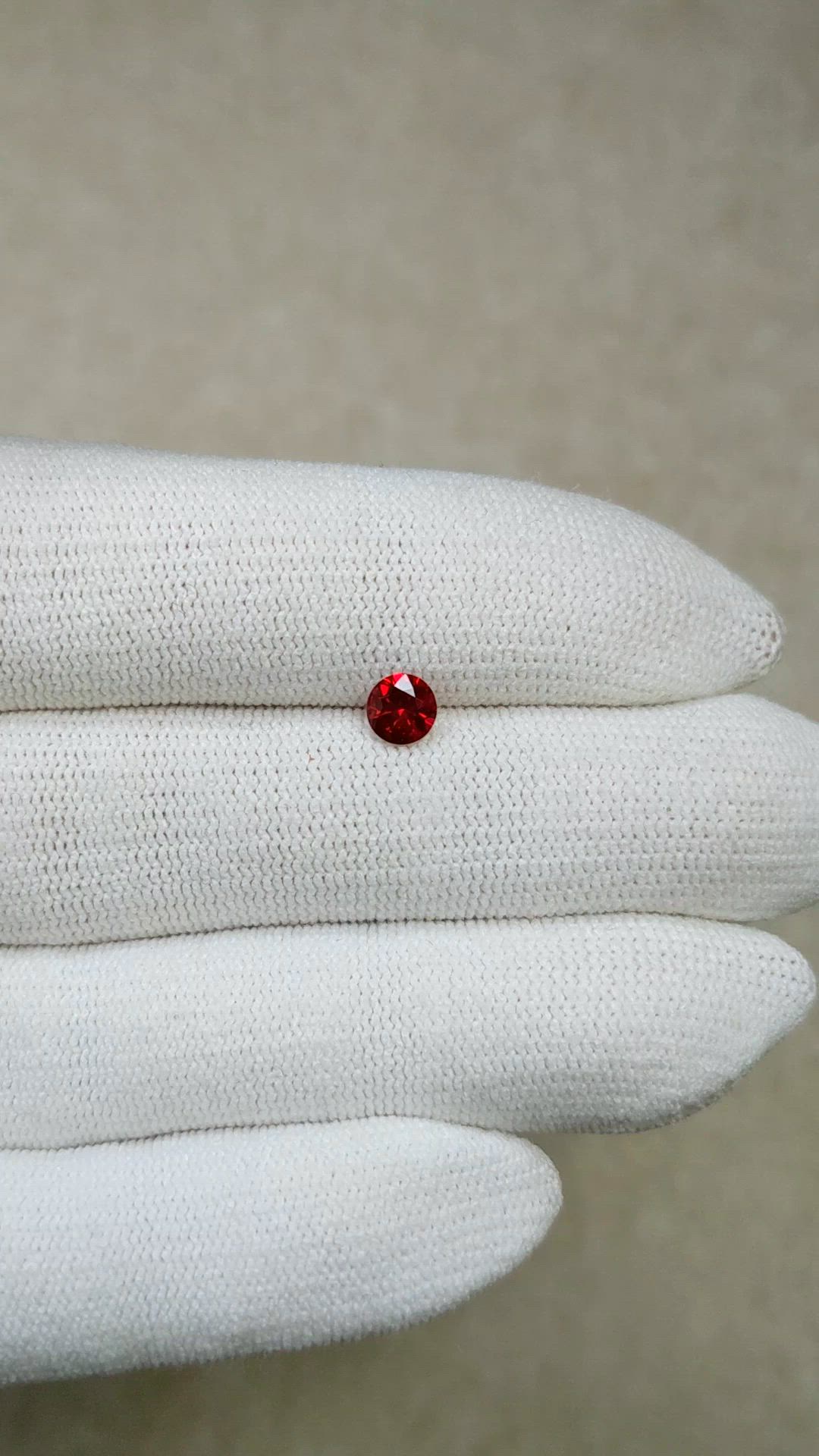 0.54 Ct. Ruby from Mozambique Size Video