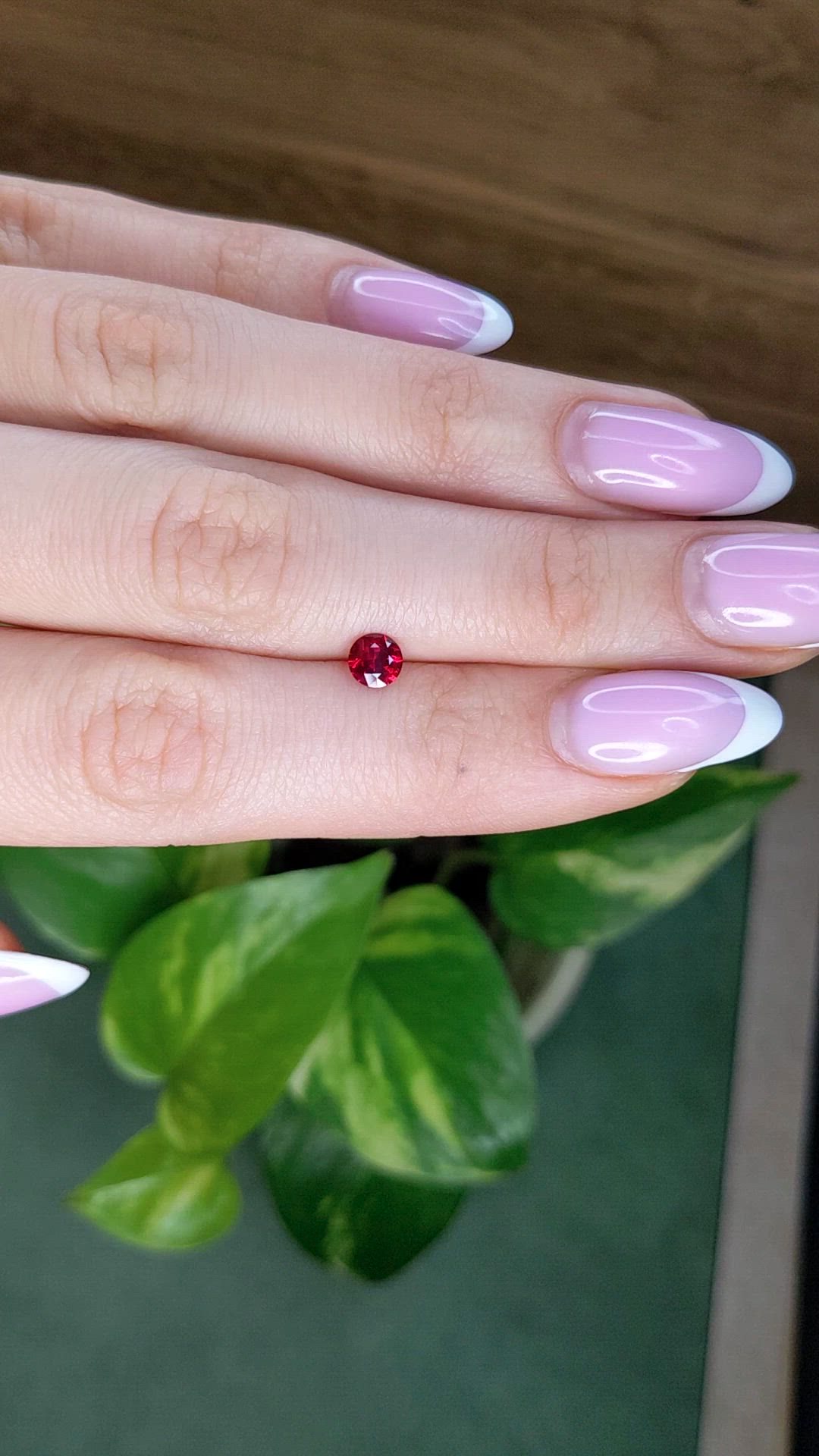 0.54 Ct. Ruby from Mozambique Size Video