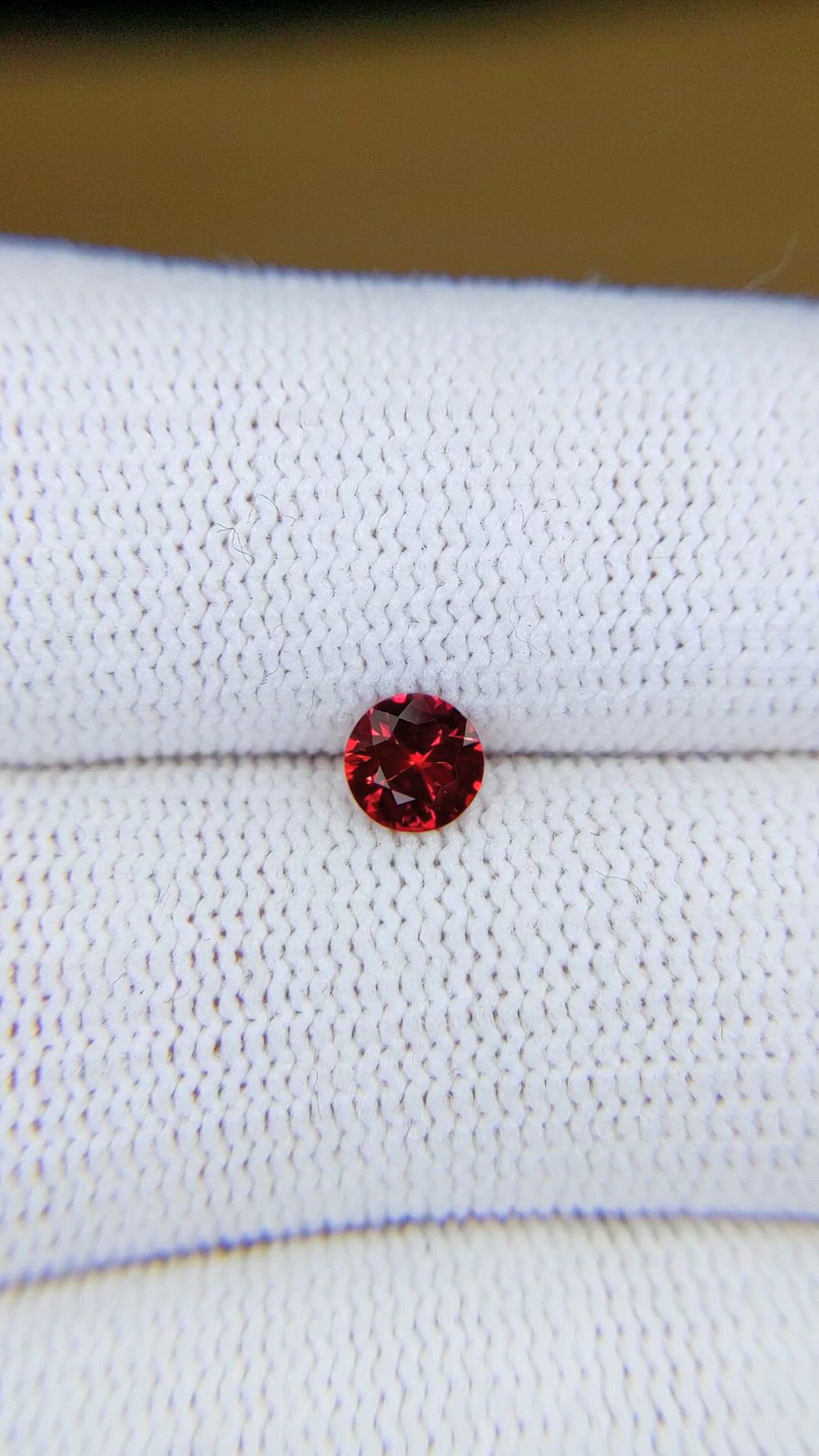 0.48 Ct. Ruby from Mozambique Size Video