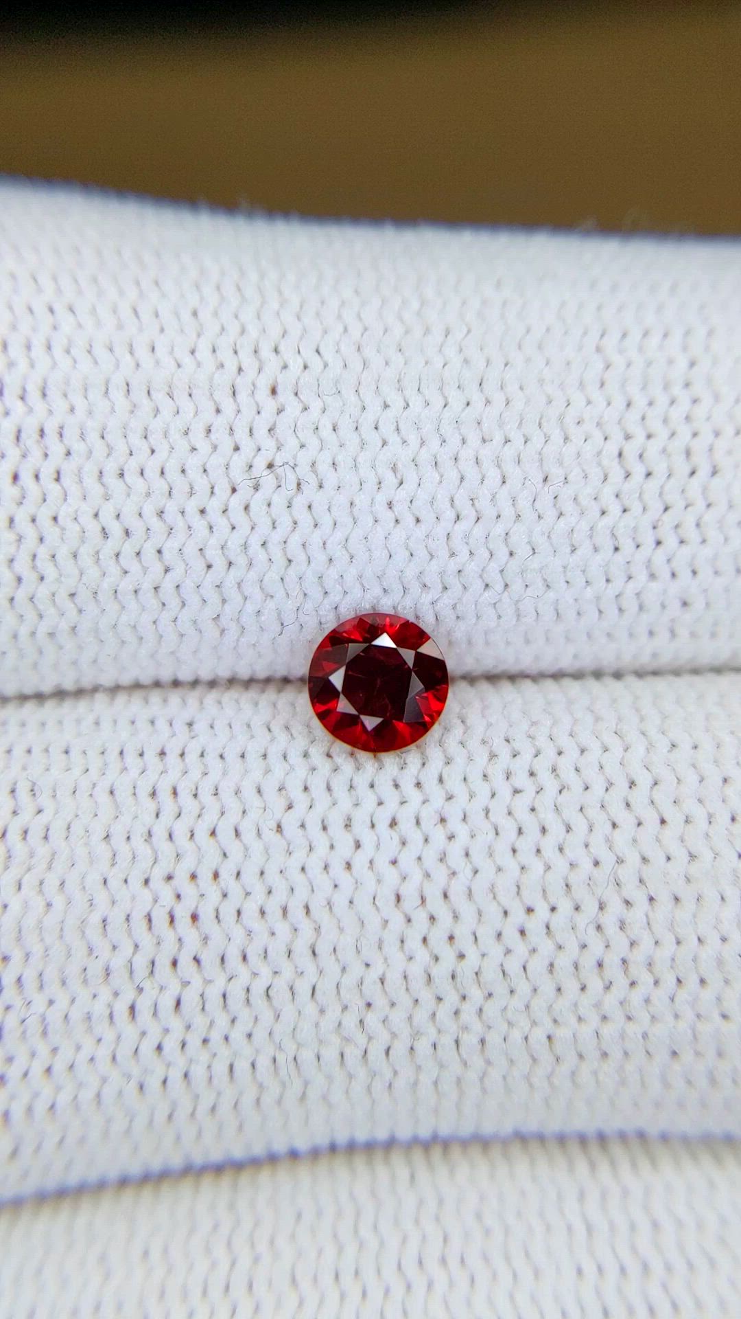 0.66 Ct. Ruby from Mozambique Size Video