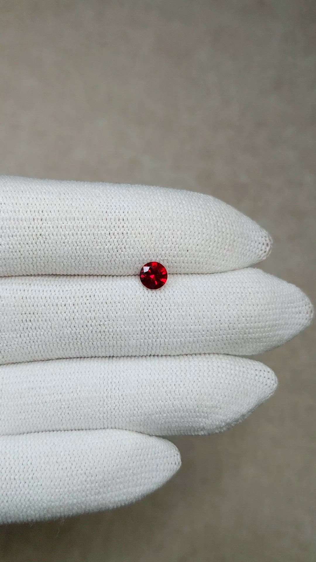 0.66 Ct. Ruby from Mozambique Size Video