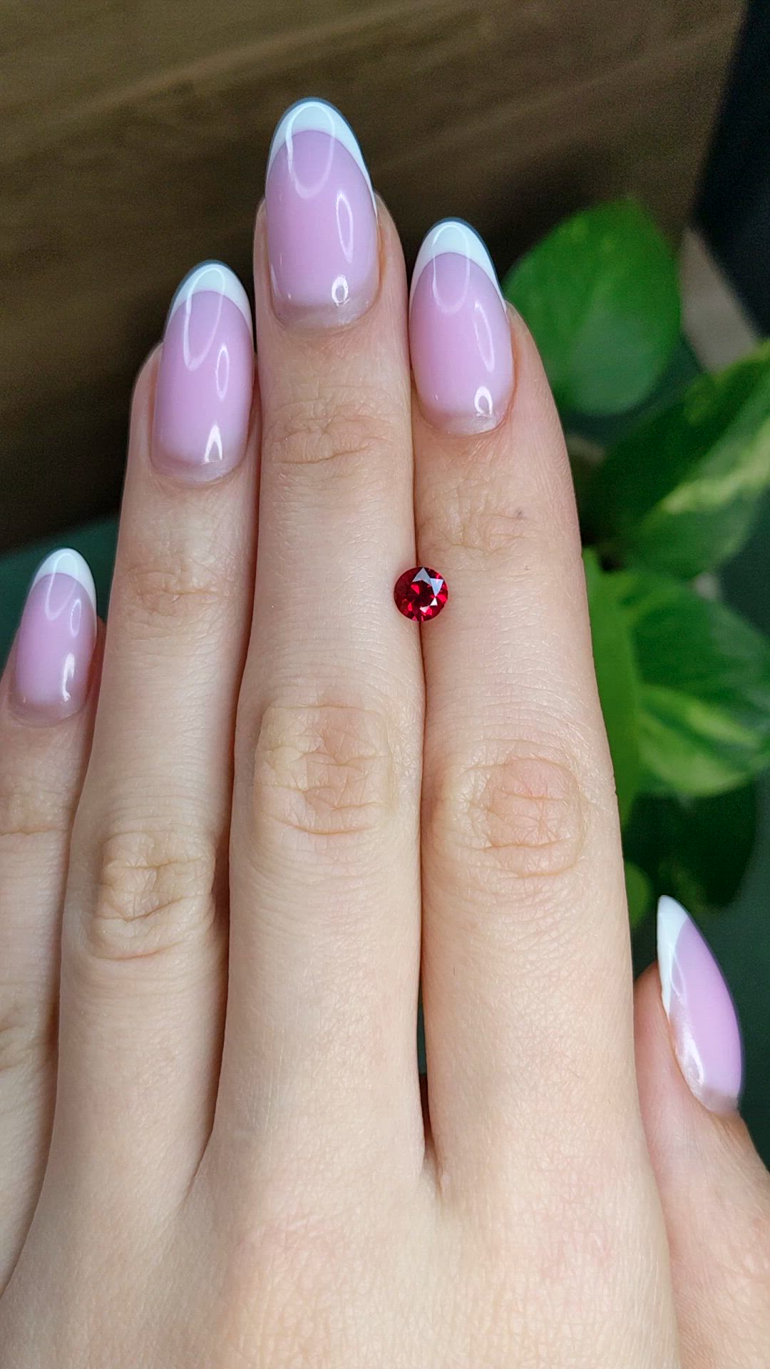 0.66 Ct. Ruby from Mozambique Size Video