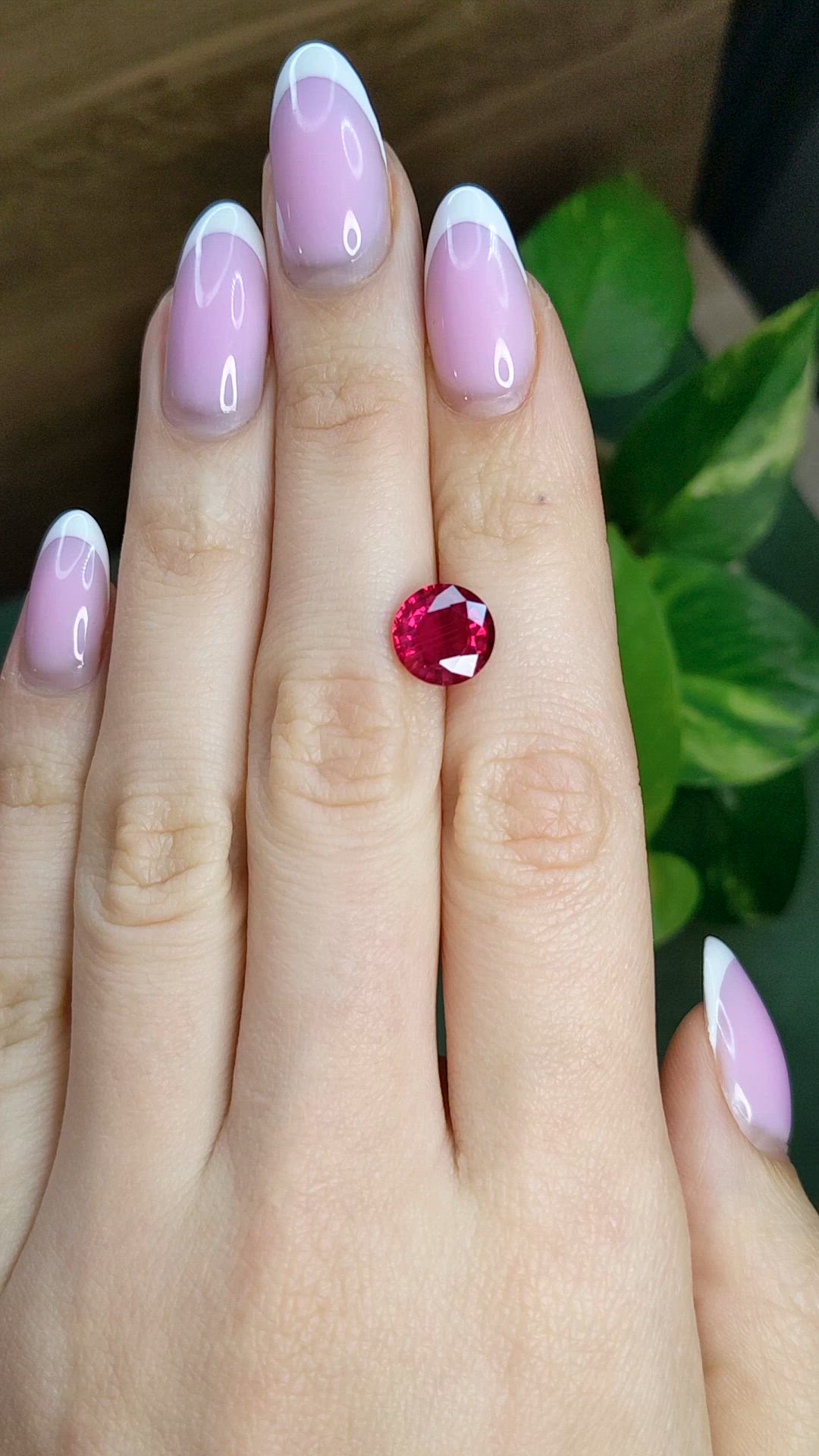 3.54 Ct. Ruby from Mozambique Size Video