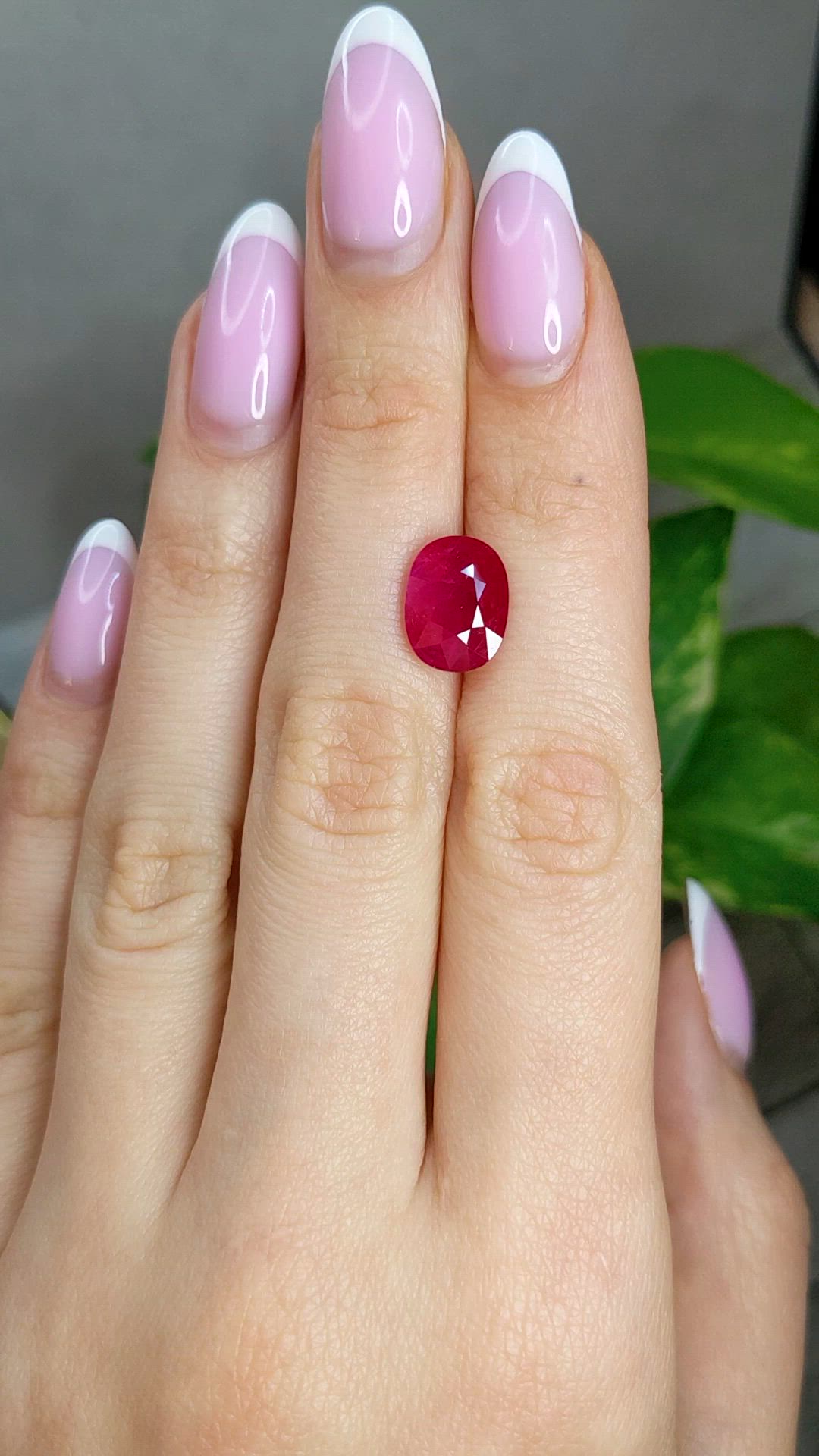 4.69 Ct. Ruby from Mozambique Size Video